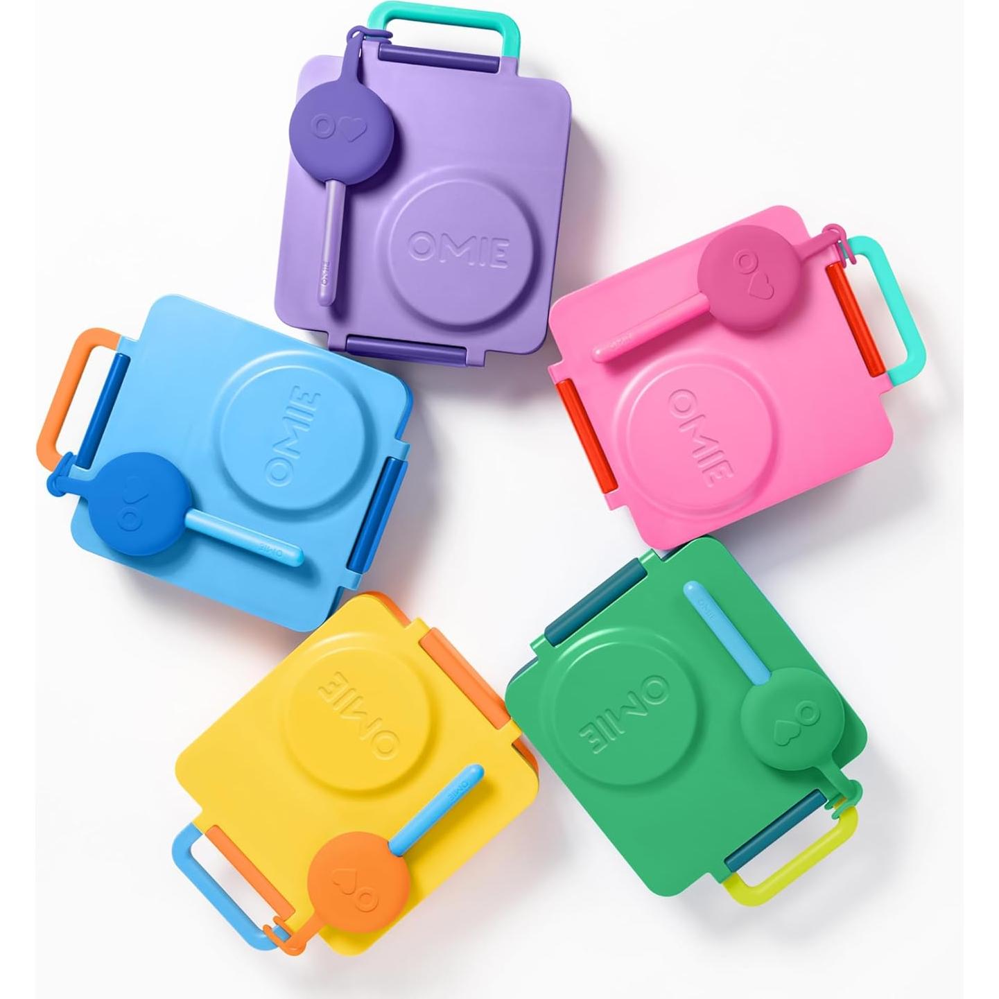 Conjunto de Utensilios Reutilizables Omie para Niños 3+ Años - Lila