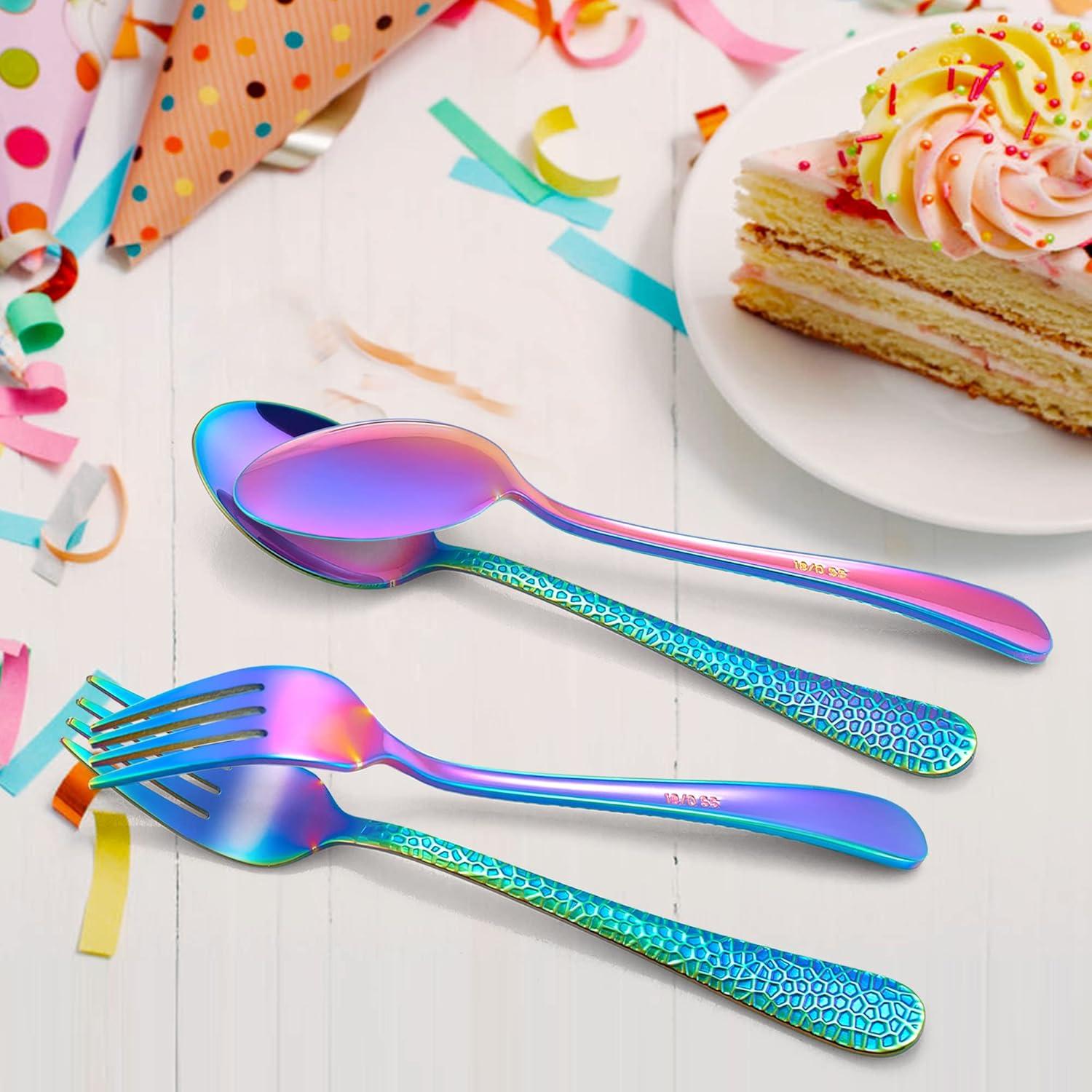 Set de Cubiertos para Niños LIANYU 10 Piezas Acero Inoxidable