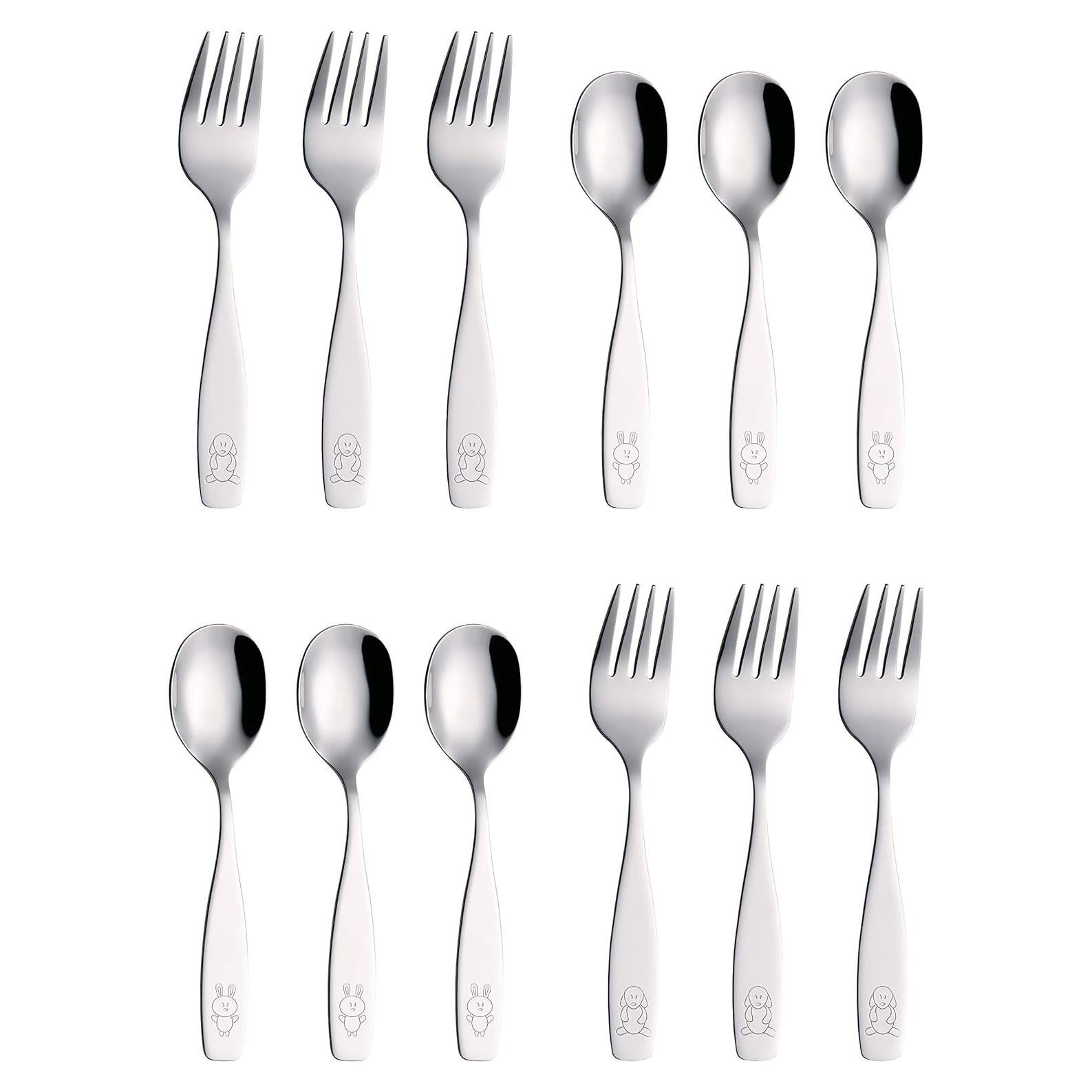 Set de Cubiertos para Niños ANNOVA 12 Piezas Acero Inoxidable