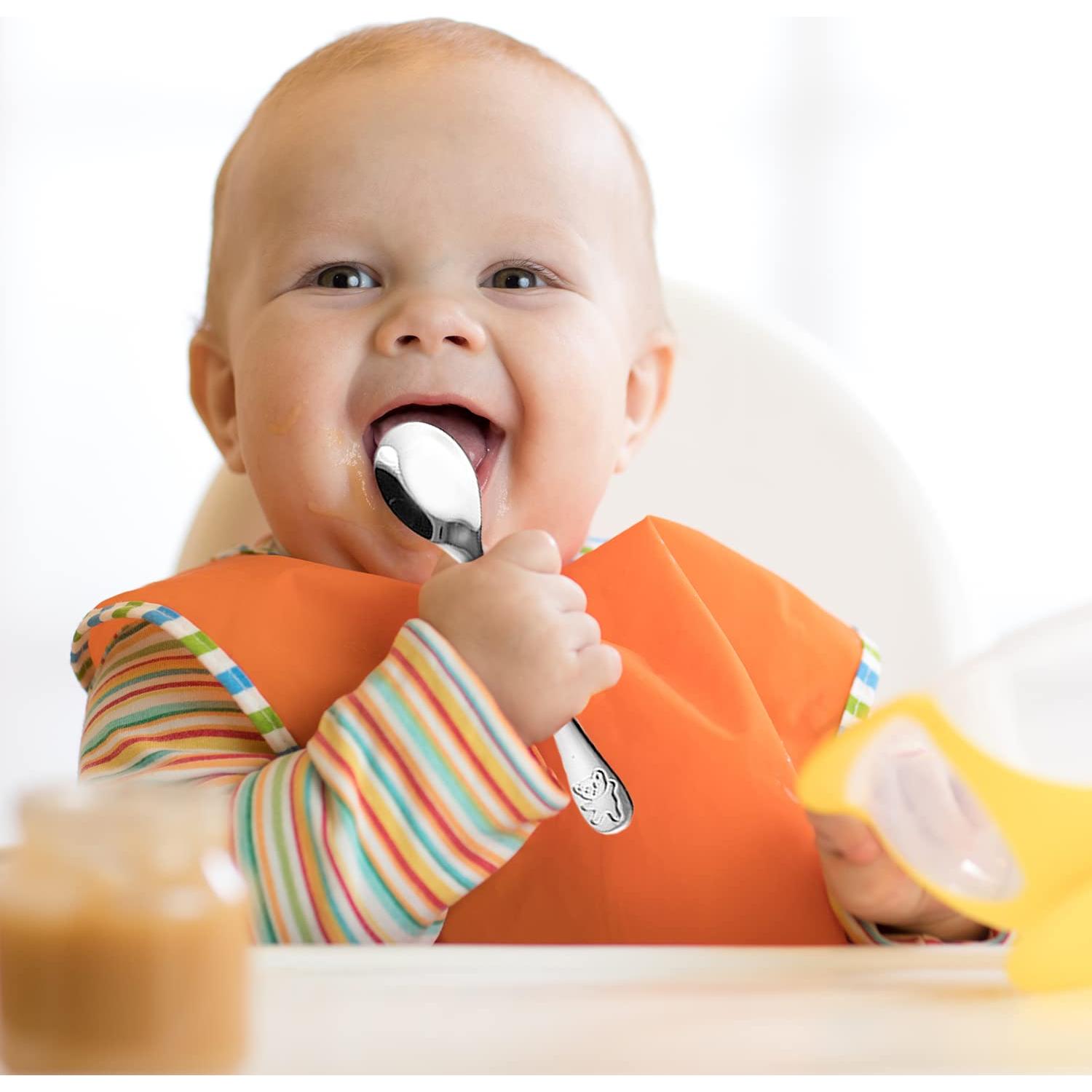 Juego de Cubiertos para Niños HOMEFAVE 15 Piezas Acero Inoxidable