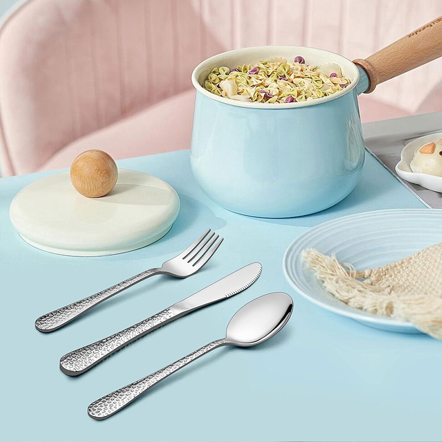 LIANYU Juego de Utensilios para Niños 15 Piezas Acero Inoxidable