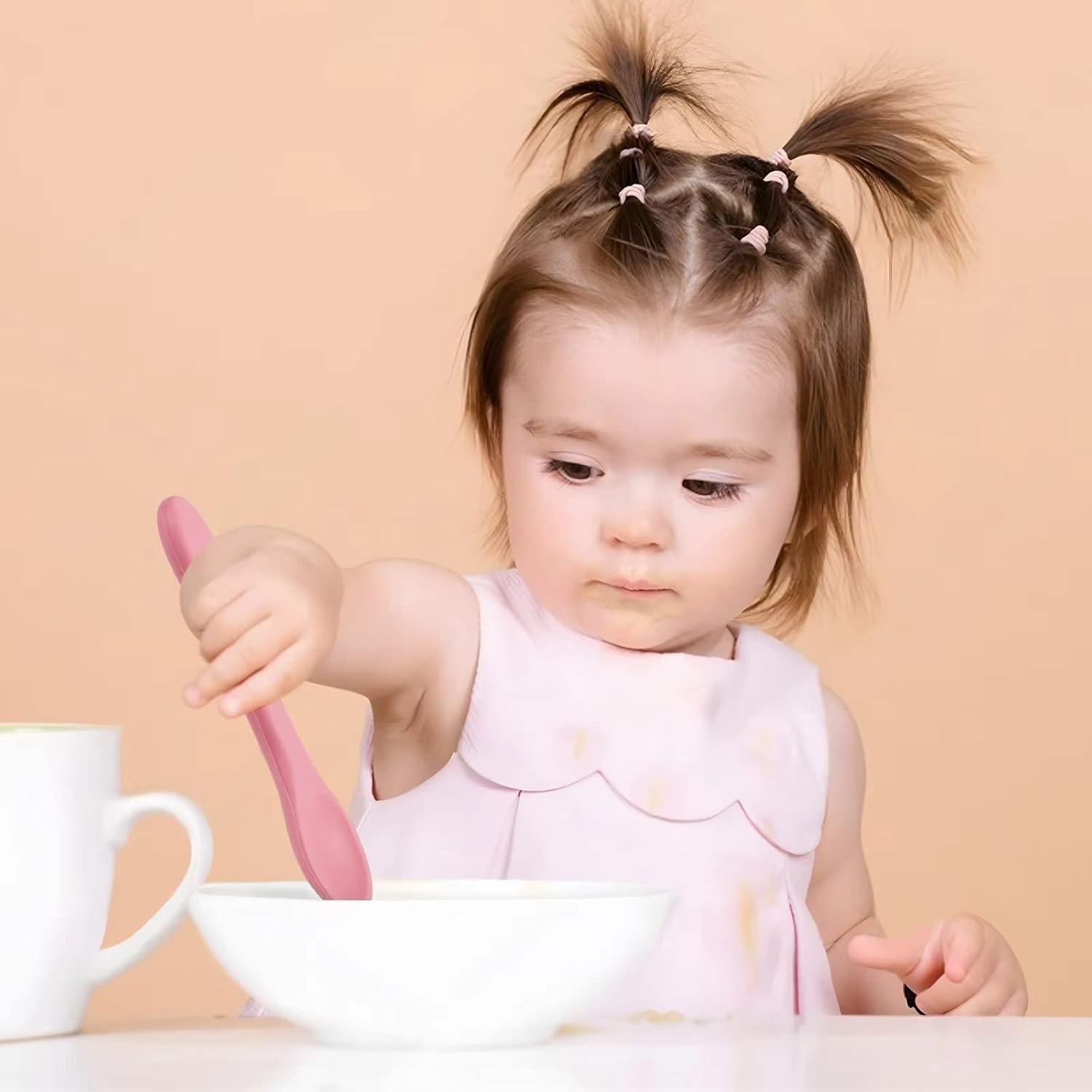 Juego de Cucharas y Tenedores de Silicona PandaEar - 6 Piezas