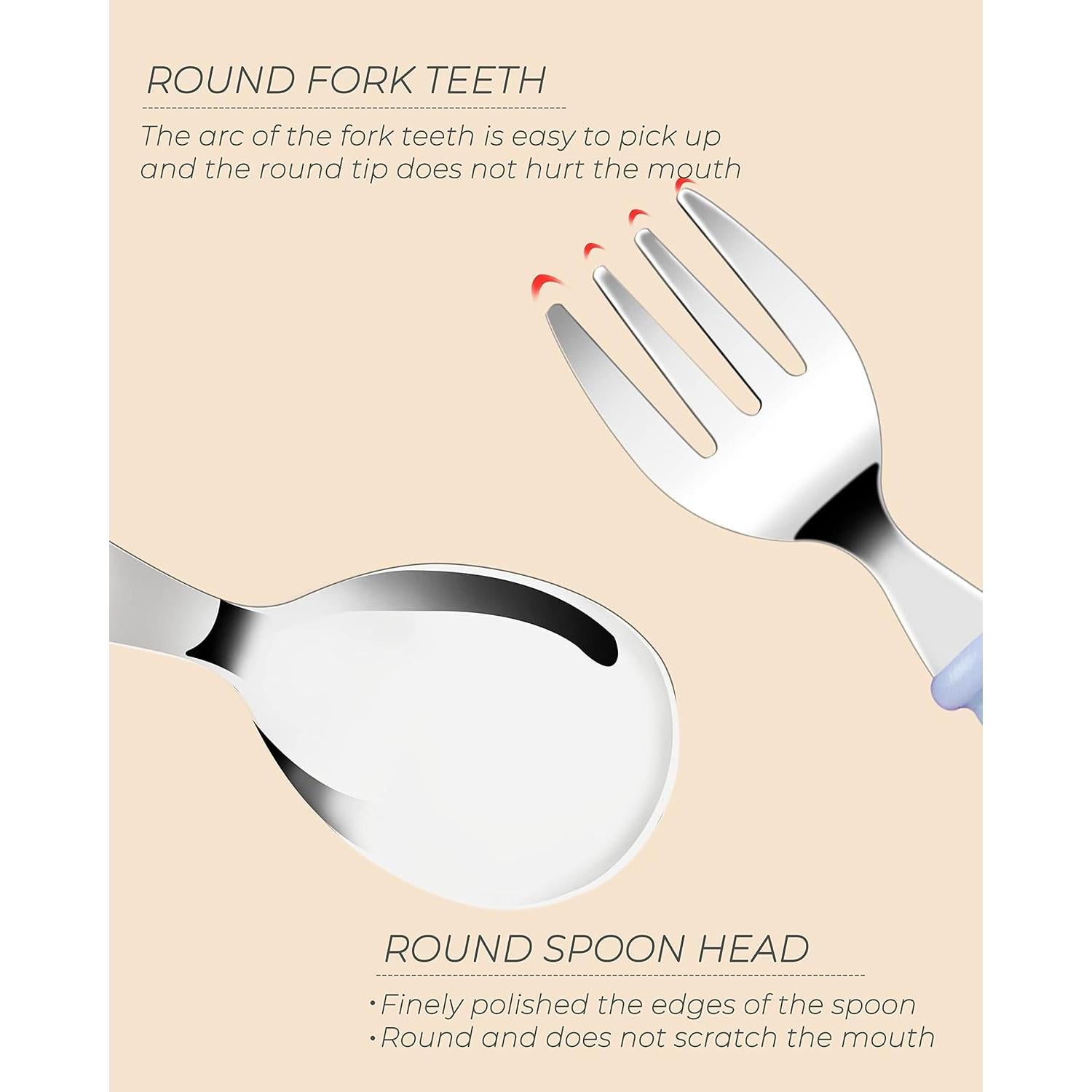 Juego de Cubiertos para Niños DF DUALFERV 10 Piezas Acero Inoxidable