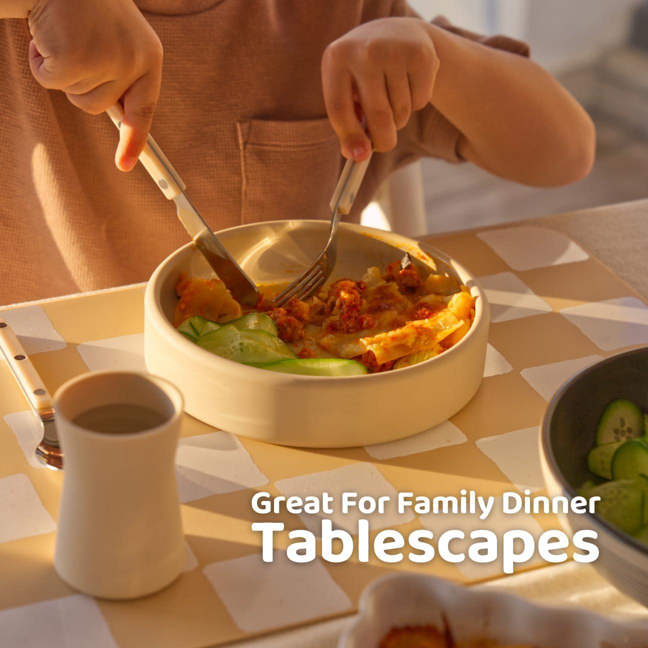 Juego de Cubiertos para Niños Aplainr - 10 Piezas de Acero Inoxidable