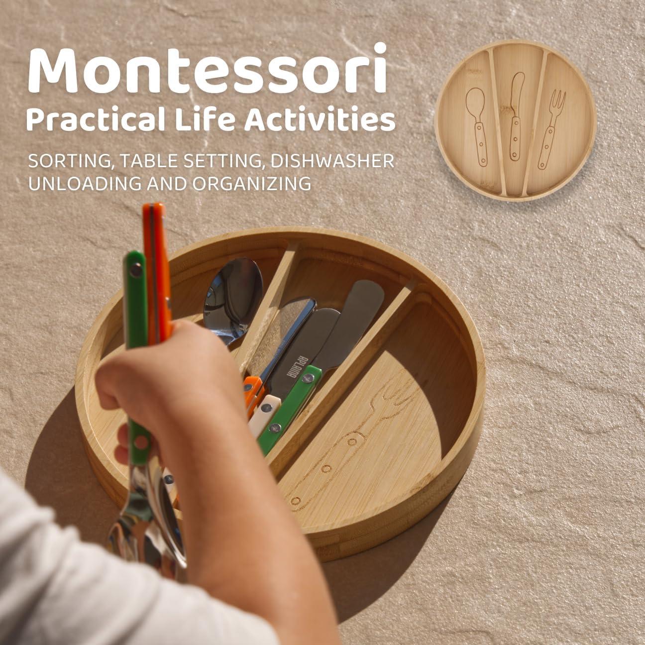 Juego de Cubiertos para Niños Aplainr - 10 Piezas de Acero Inoxidable