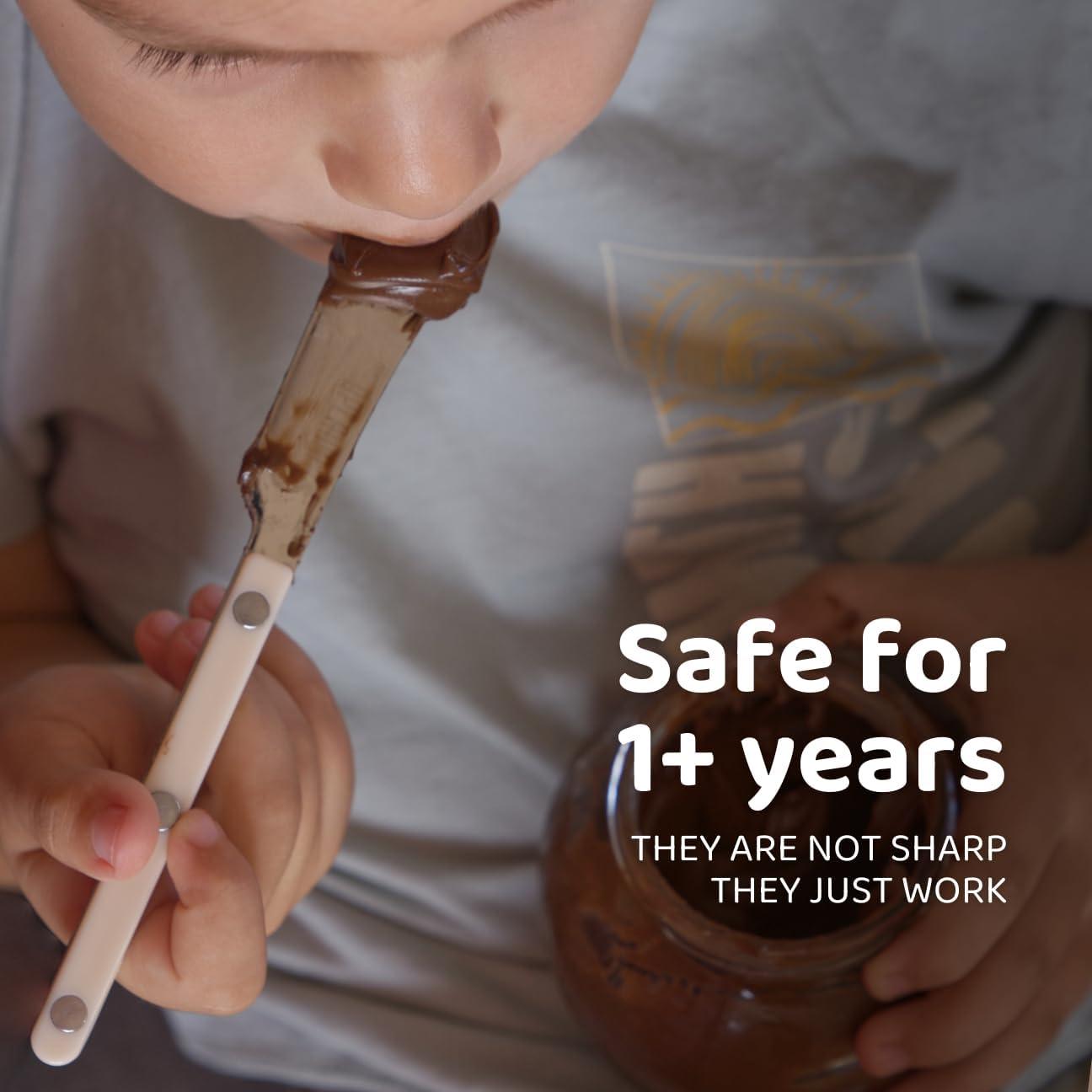 Juego de Cubiertos para Niños Aplainr - 10 Piezas de Acero Inoxidable