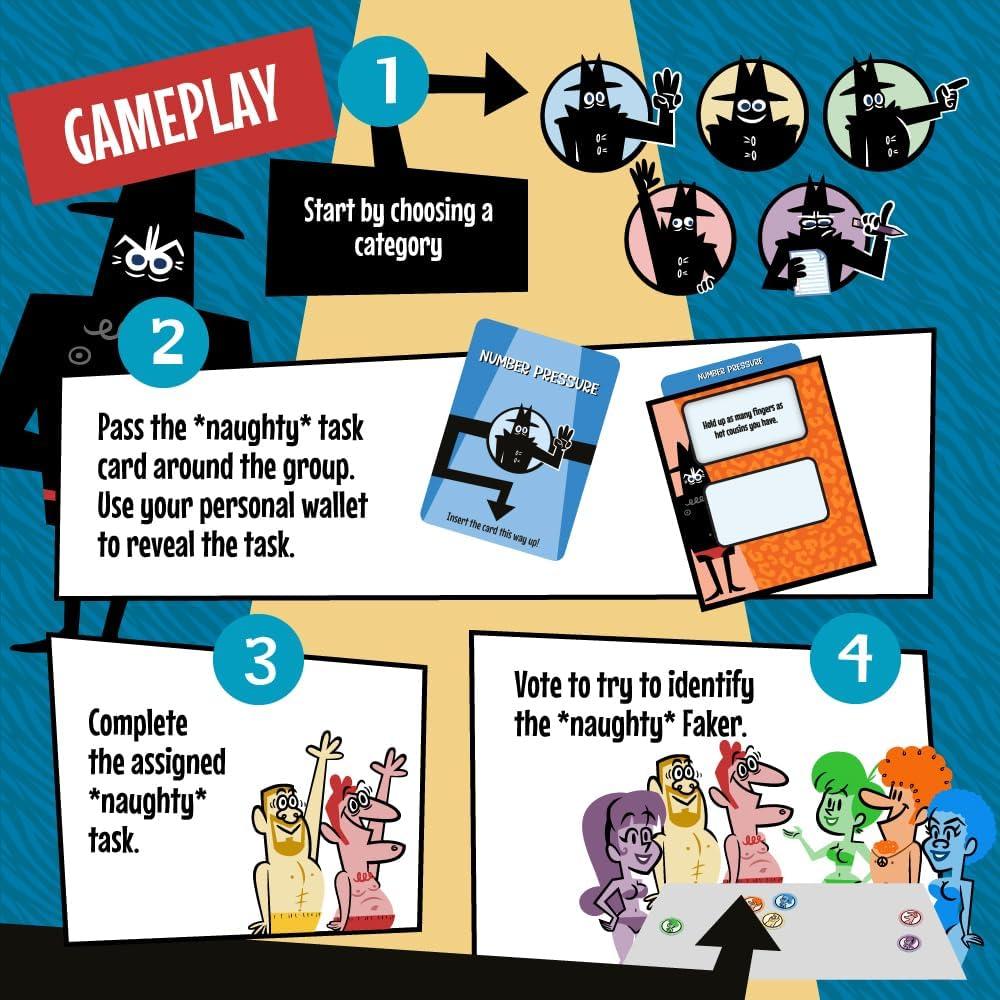 Juego de Mesa Wilder Fakin' It Toda la Noche - 3-6 Jugadores