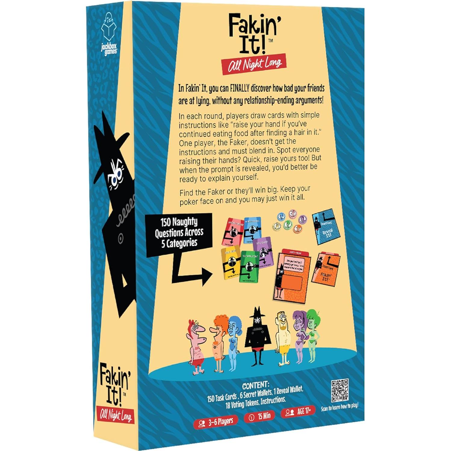 Juego de Mesa Wilder Fakin' It Toda la Noche - 3-6 Jugadores