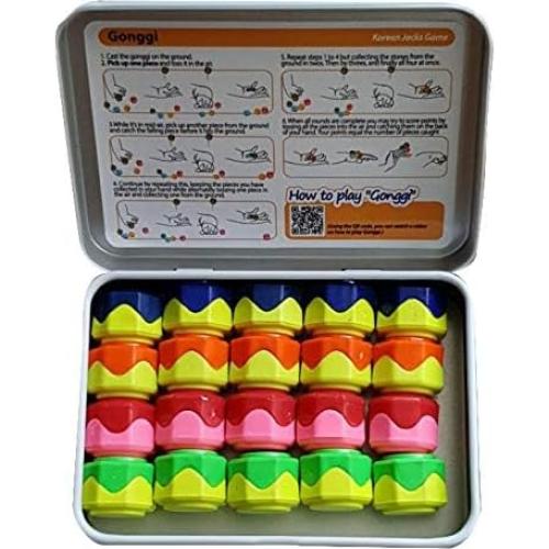 Juego de Jacks Coreano Nori Premium en Lata - 20 Piezas