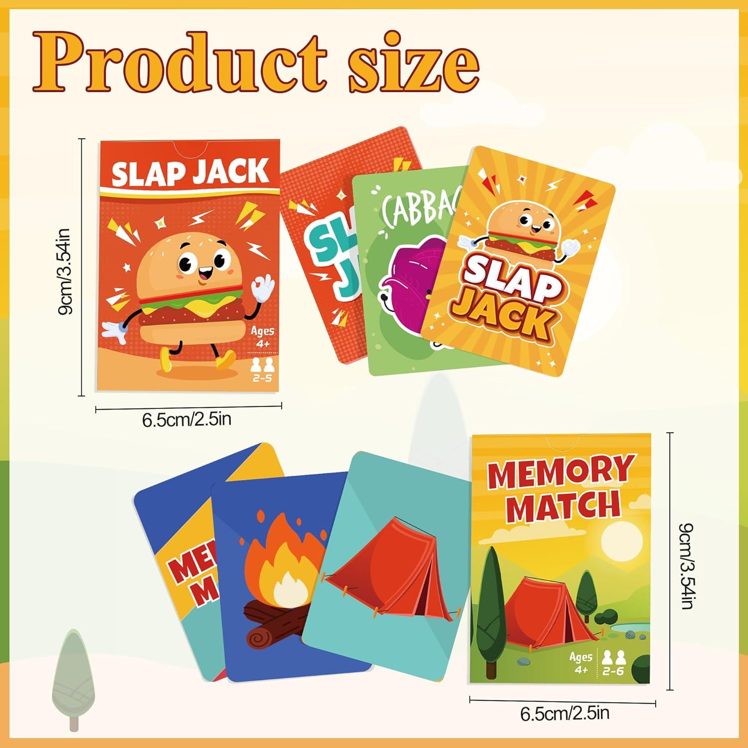 Juegos de Cartas Etyishe Slap Jack y Memory Match para Niños