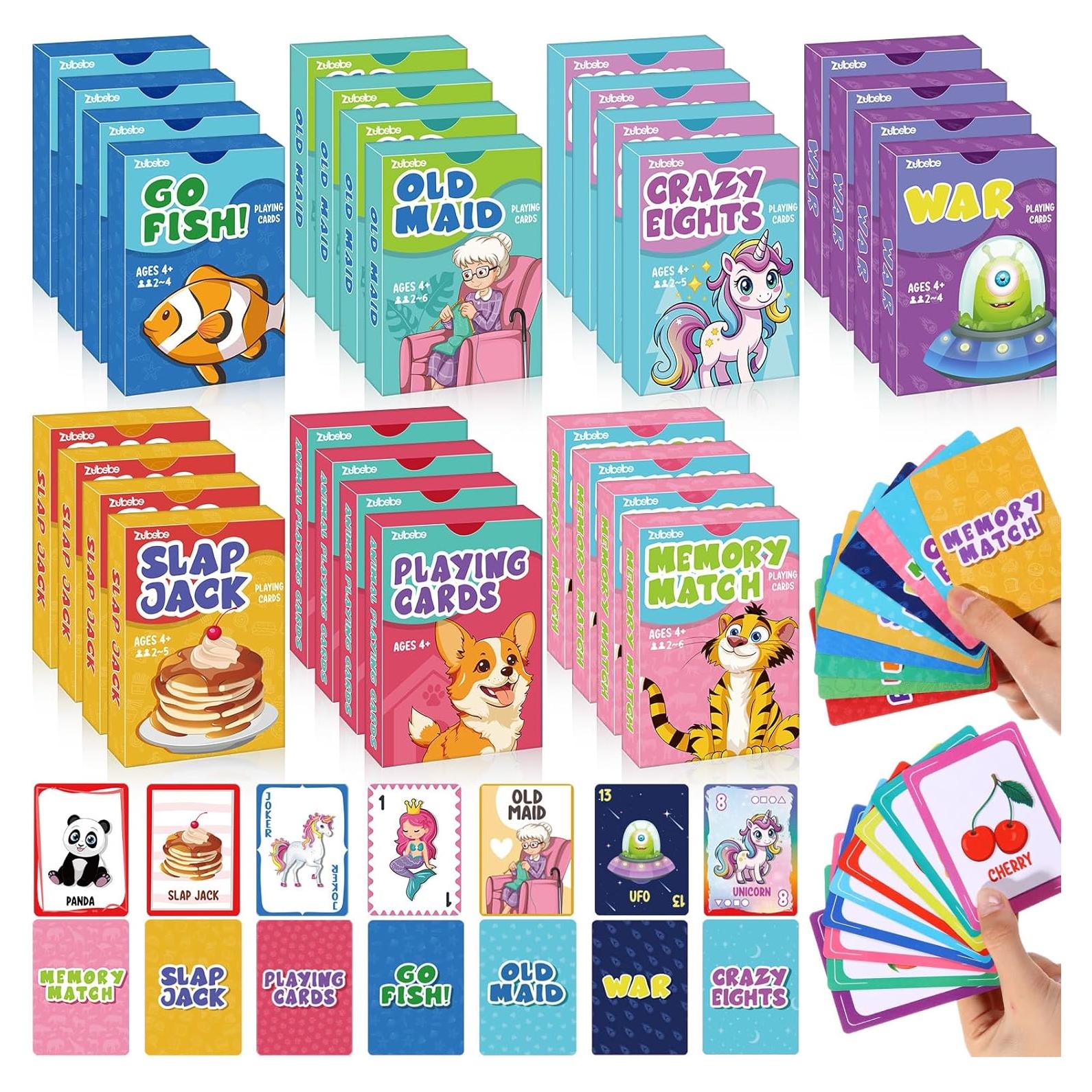 Juego de Cartas Zubebe 14 en 1 para Niños - Diversión Educativa