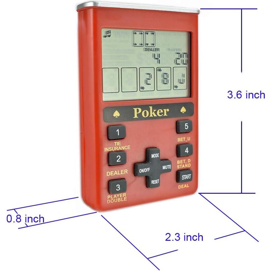Juego de Póker Electrónico de Mano 7 en 1 LIKE G880