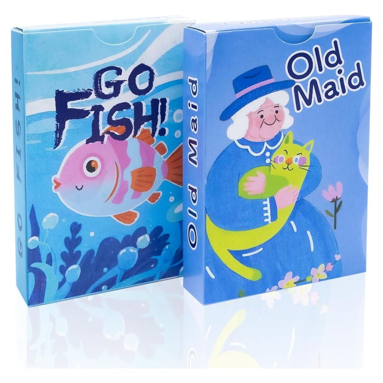 Juego de Cartas Old Maid y Go Fish BKBNSJ - 2 Barajas
