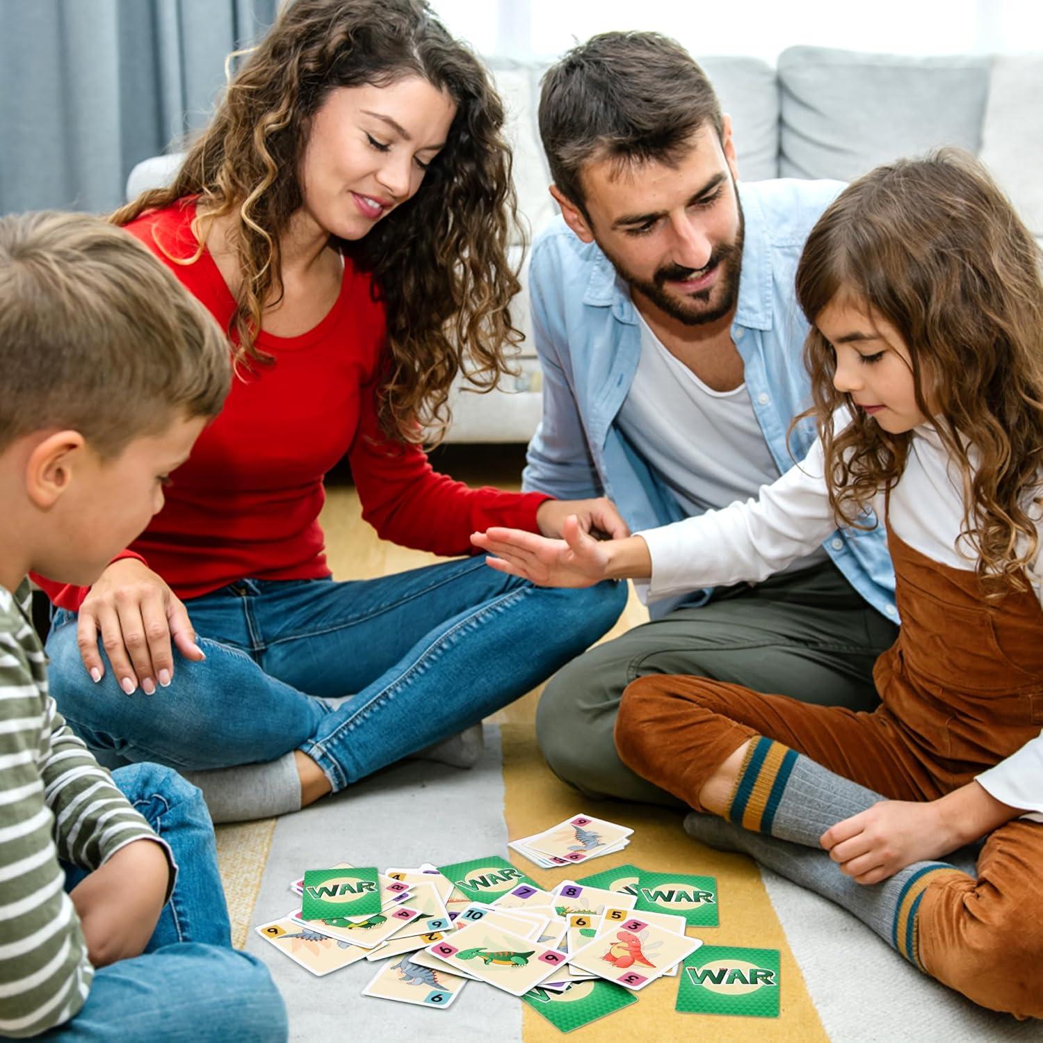 Juego de Cartas Timenued Slap Jack y Guerra para Niños 4-8 Años