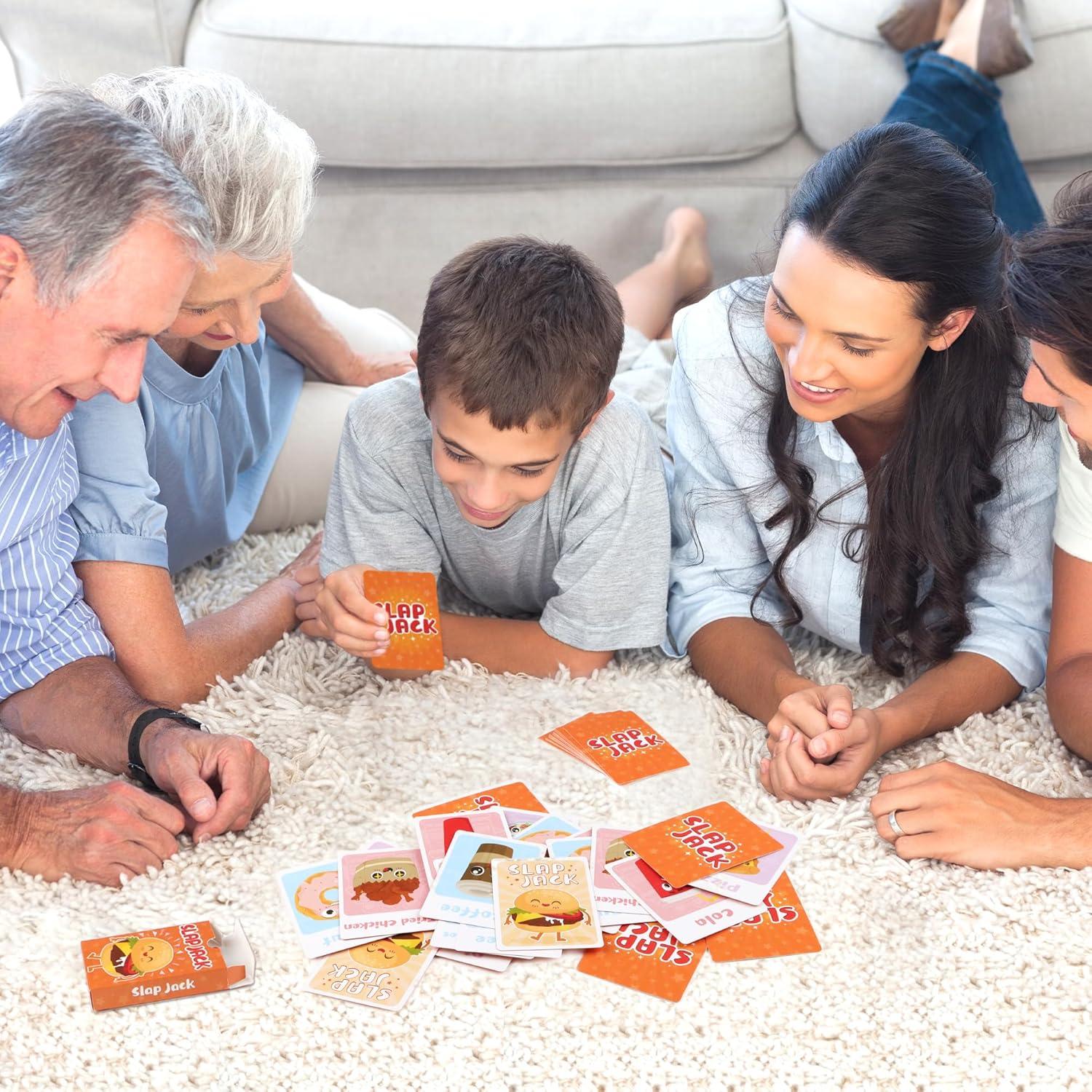 Juego de Cartas Timenued Slap Jack y Guerra para Niños 4-8 Años