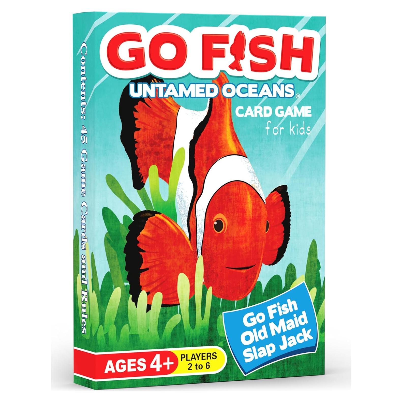Juego de Cartas Go Fish Océanos Indómitos - Arizona GameCo - 3 Juegos en 1