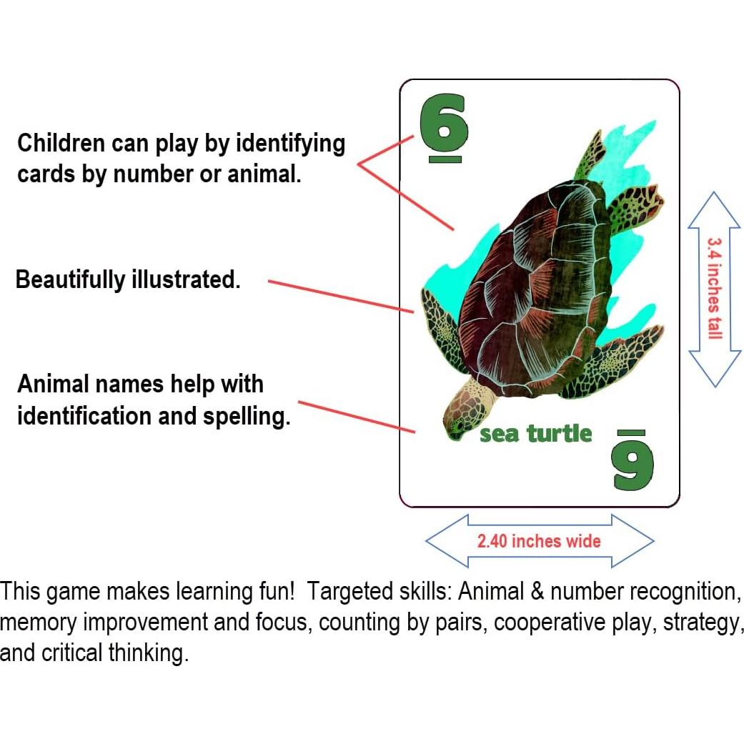 Juego de Cartas Go Fish Océanos Indómitos - Arizona GameCo - 3 Juegos en 1