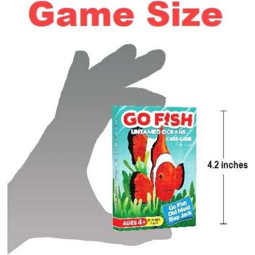 Juego de Cartas Go Fish Océanos Indómitos - Arizona GameCo - 3 Juegos en 1