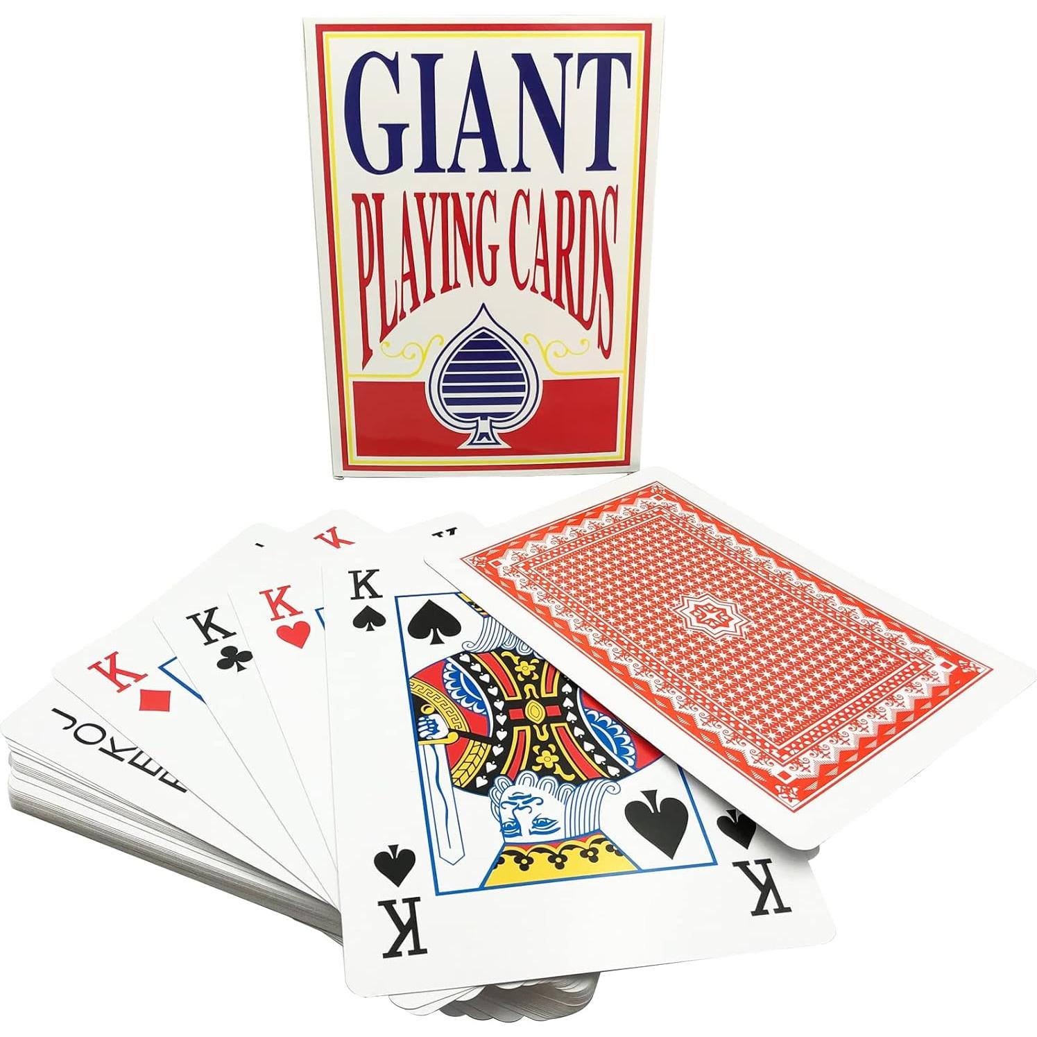 Mazo de Cartas Gigantes Yuanhe 20.32x27.94 cm - 52 Cartas