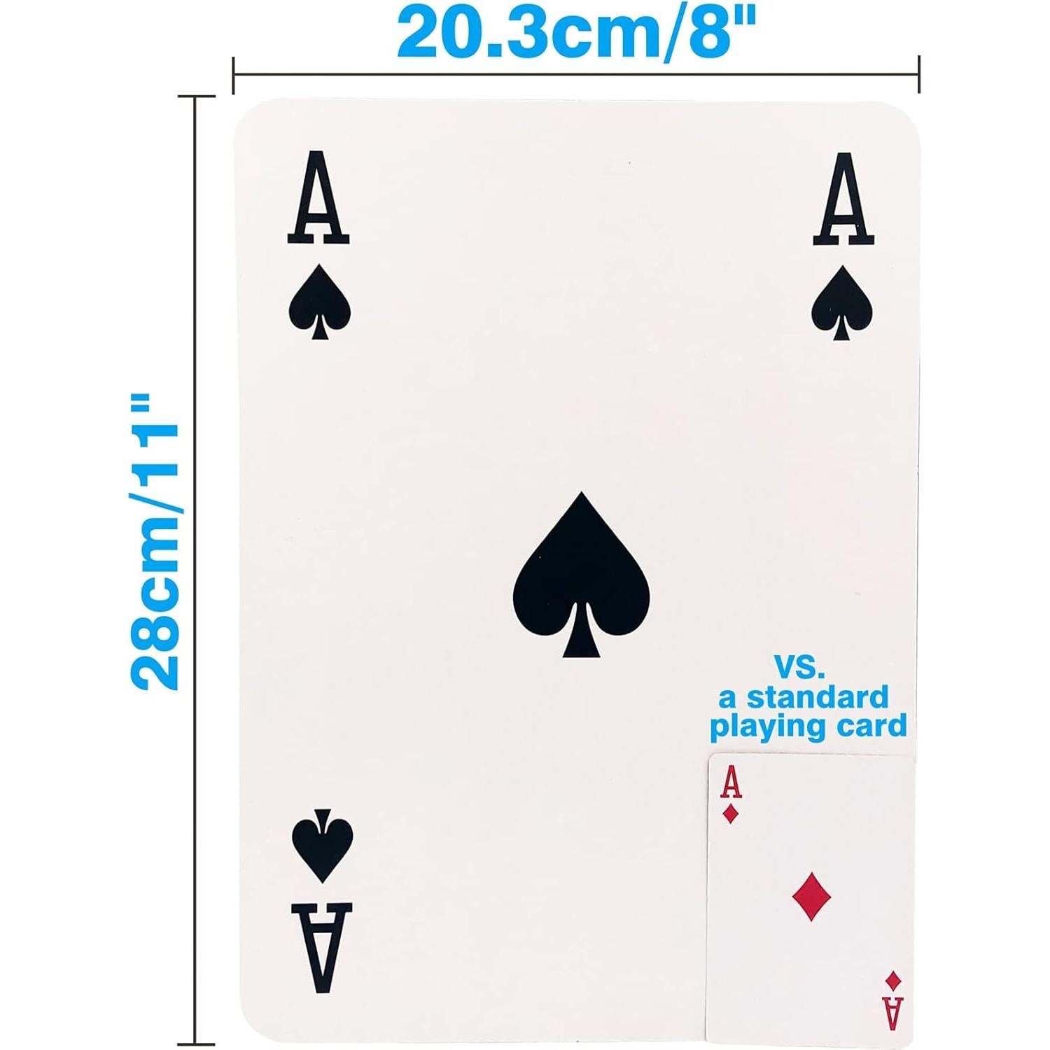 Mazo de Cartas Gigantes Yuanhe 20.32x27.94 cm - 52 Cartas
