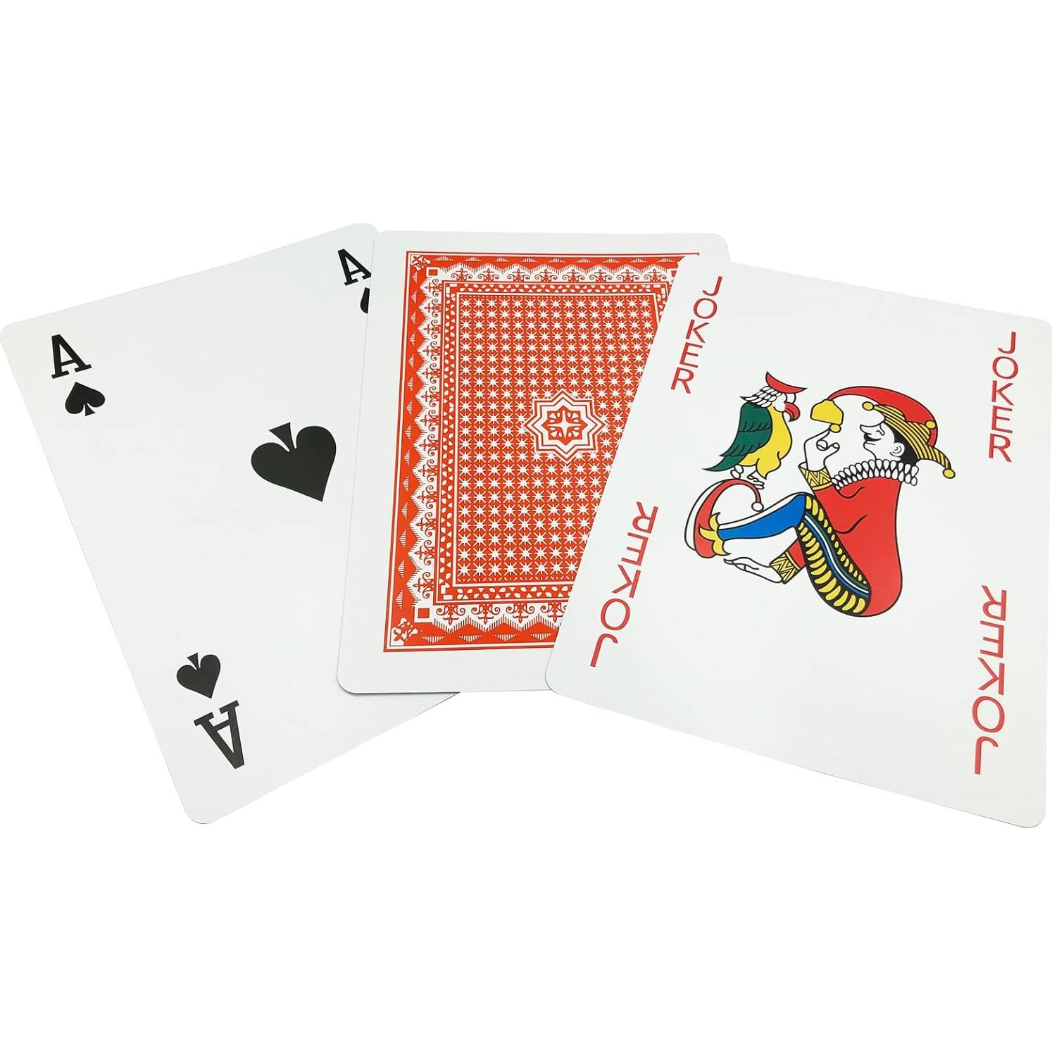 Mazo de Cartas Gigantes Yuanhe 20.32x27.94 cm - 52 Cartas