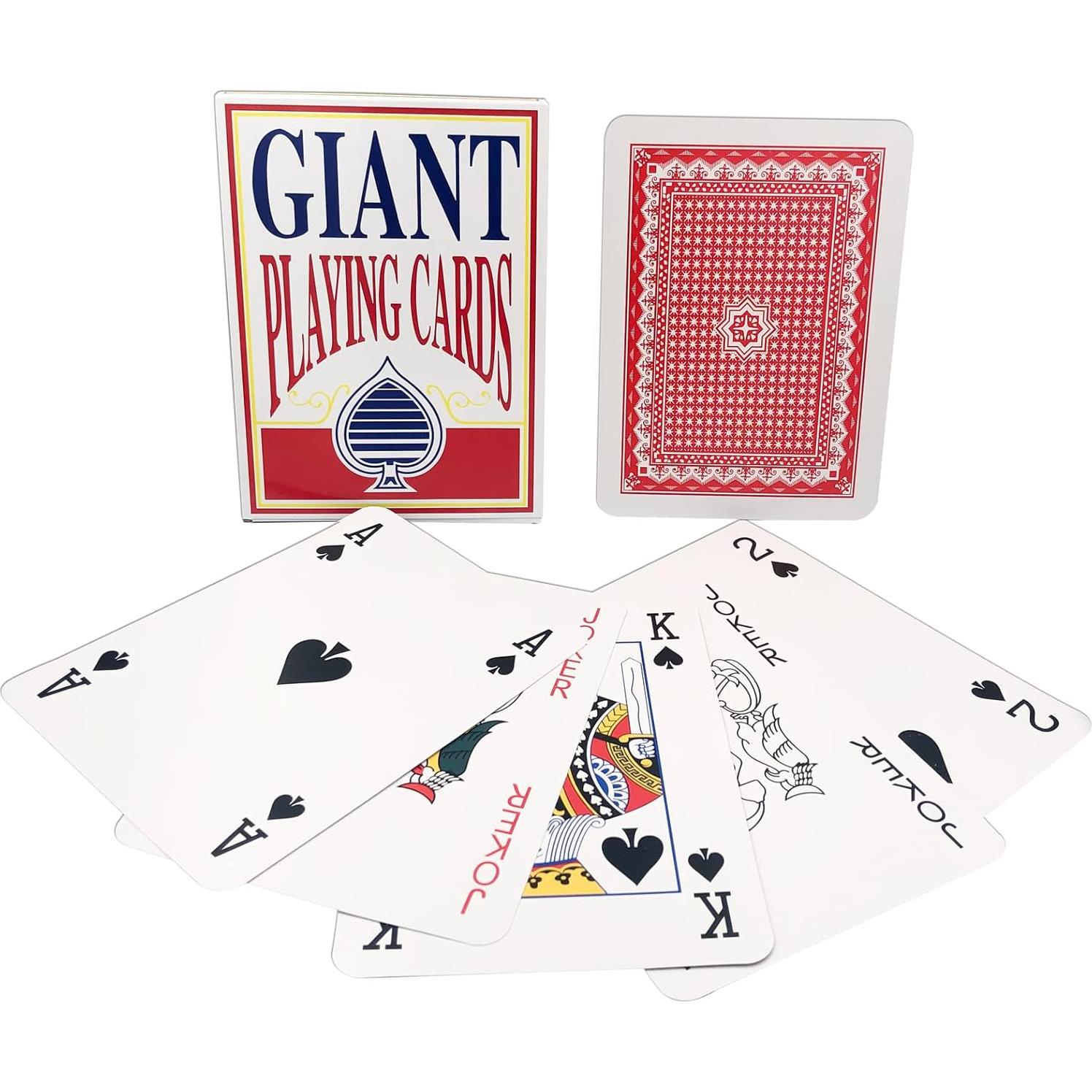 Mazo de Cartas Gigantes Yuanhe 20.32x27.94 cm - 52 Cartas