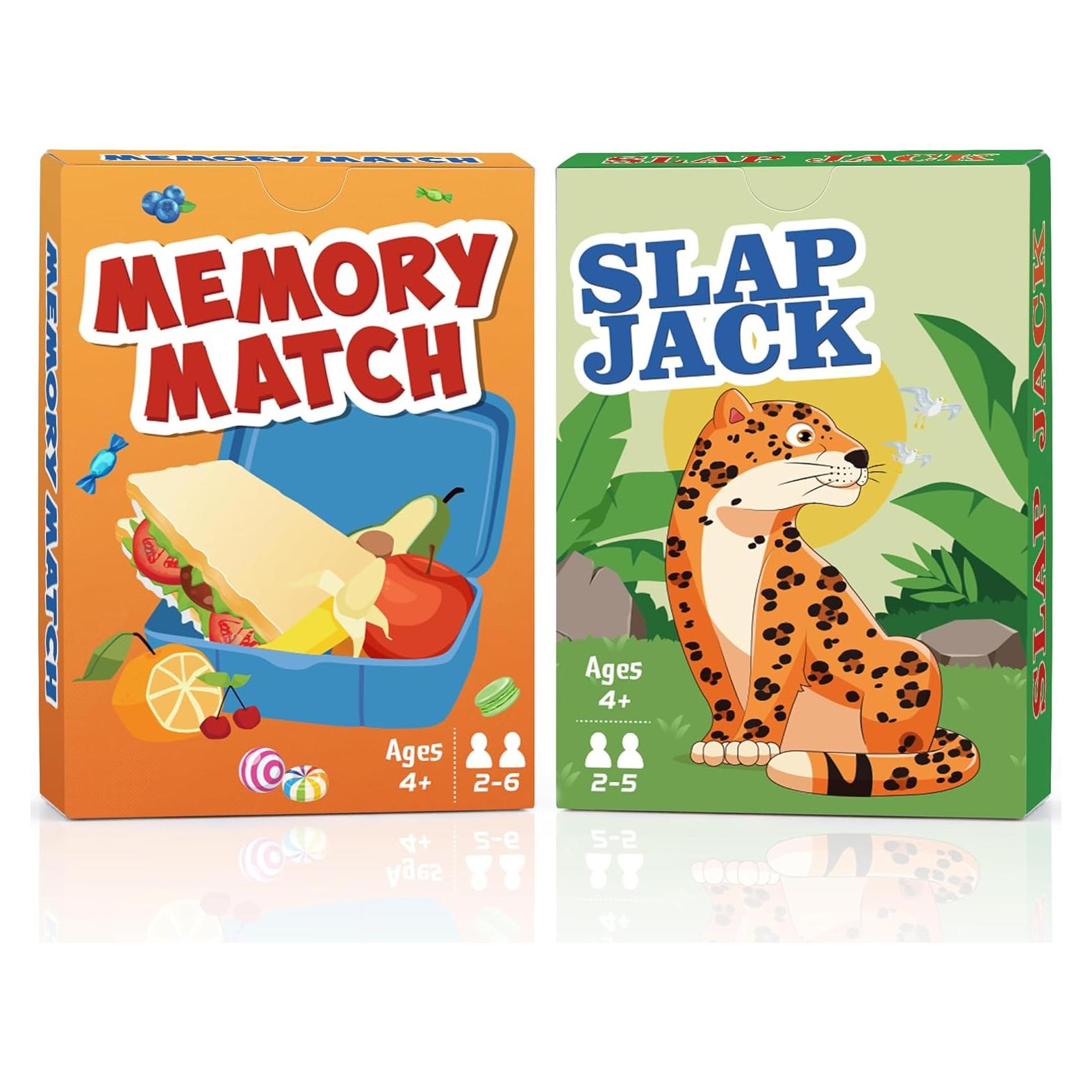 Juegos de Cartas Clásicos Timenued - Slap Jack y Memory Match