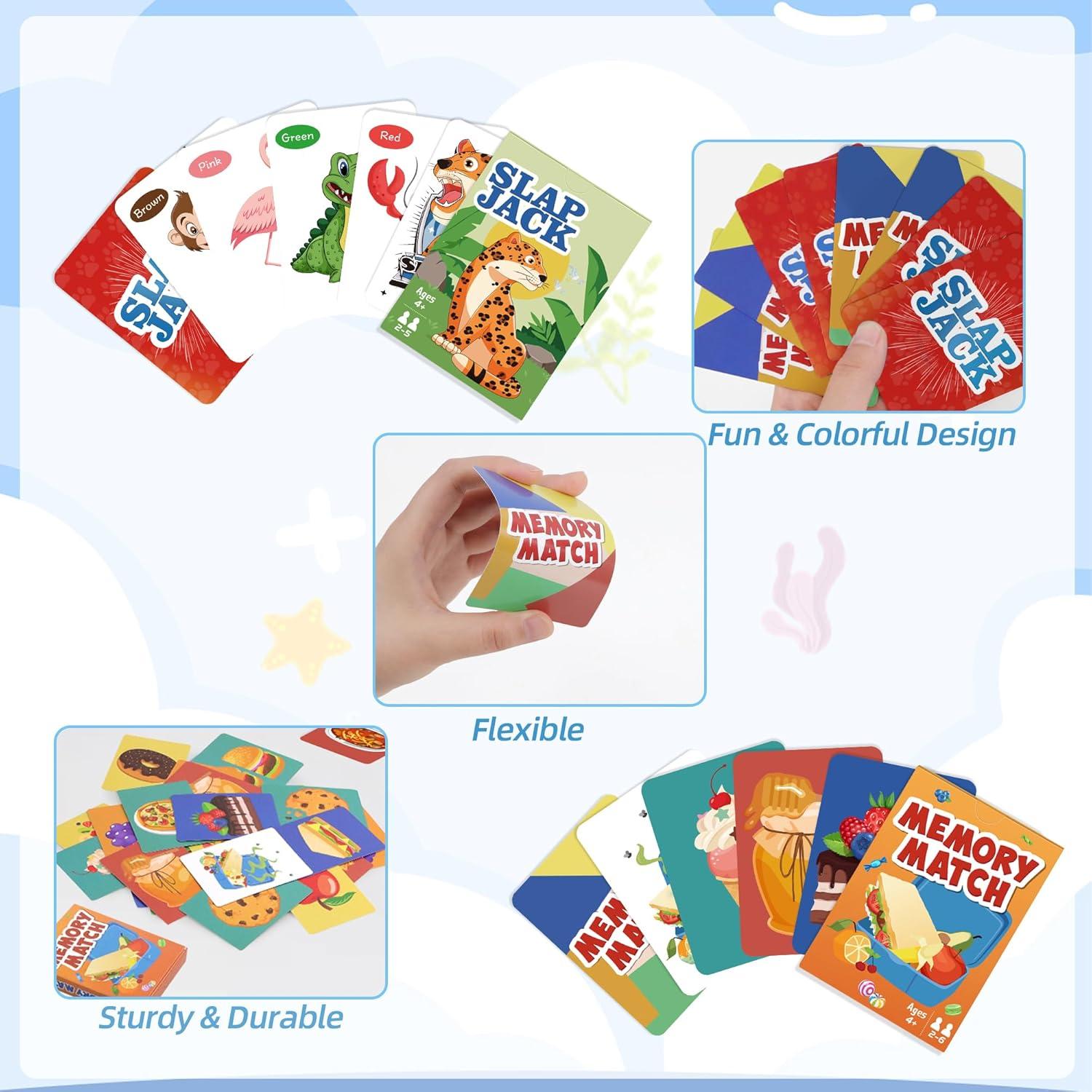 Juegos de Cartas Clásicos Timenued - Slap Jack y Memory Match