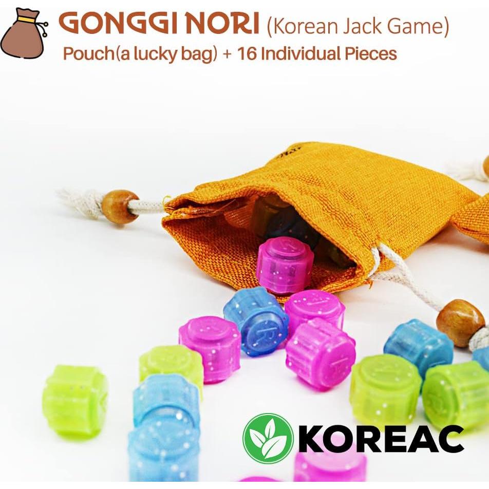 Juego de Piedras Gonggi Koreac - 15 Piezas en Bolsa de Suerte