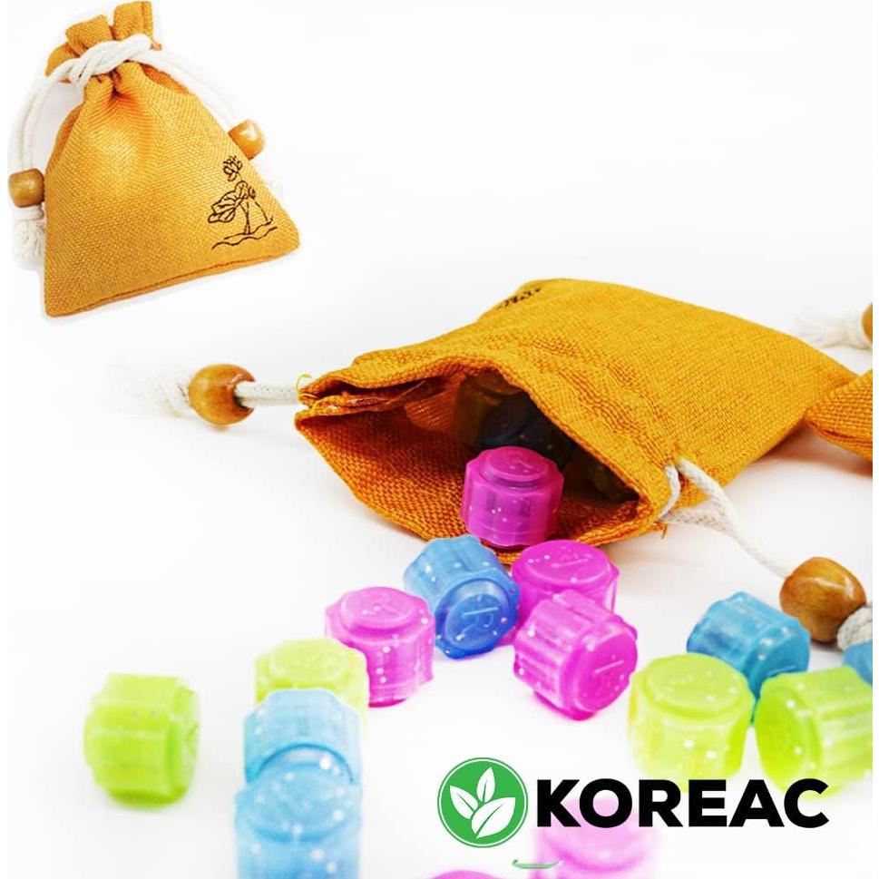 Juego de Piedras Gonggi Koreac - 15 Piezas en Bolsa de Suerte