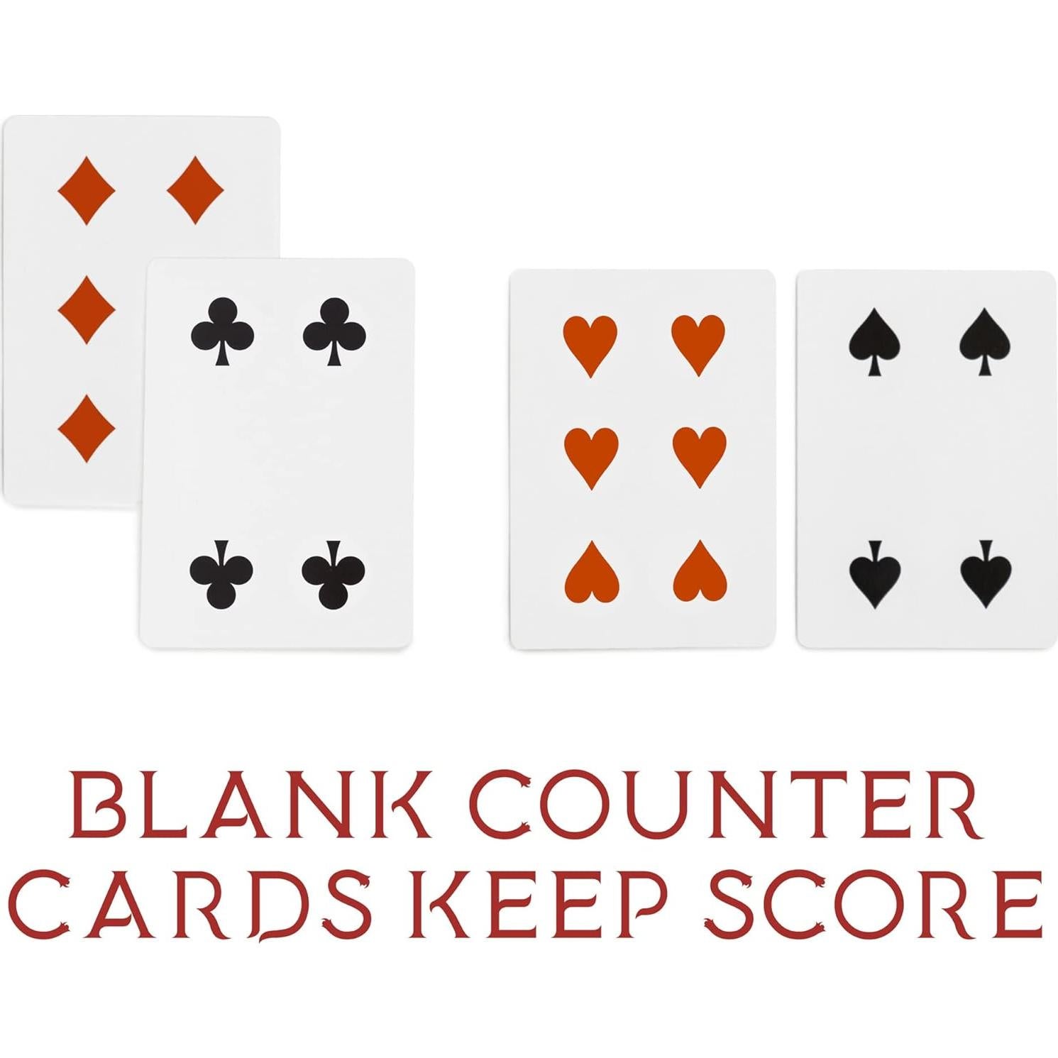 Juego de Cartas Brybelly Euchre - 2 Barajas Pre-Cortadas 33 Cartas