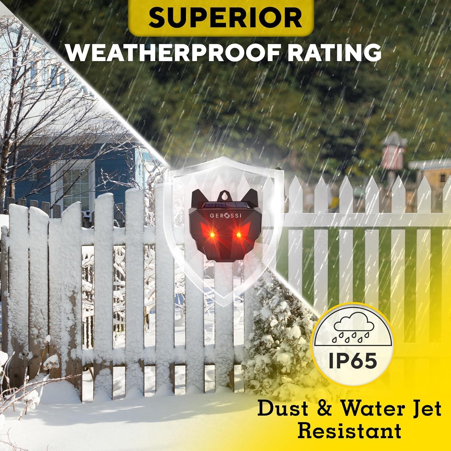 Repelente Solar Nocturno de Animales Gerossi - 4 Paquete