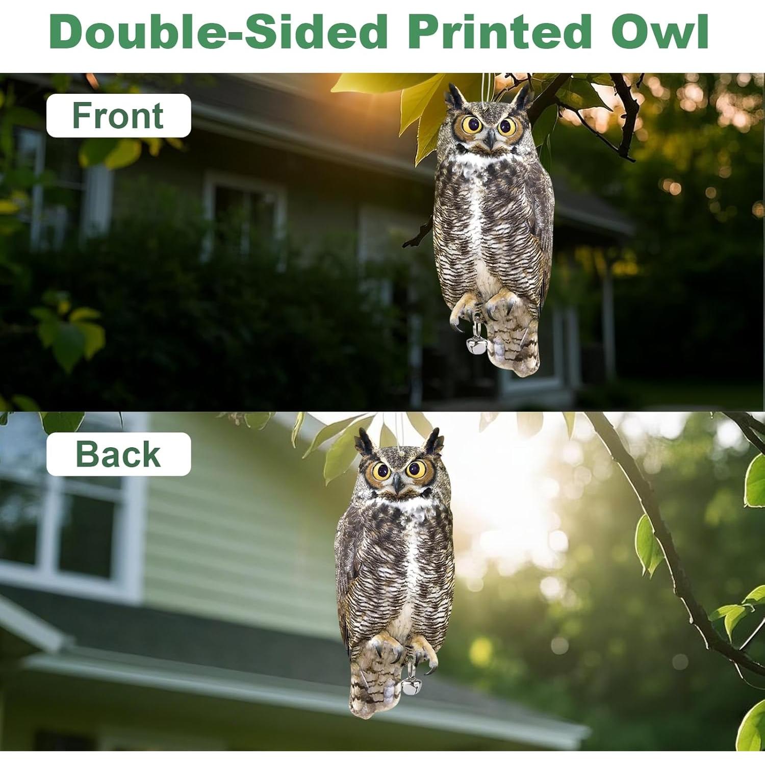 Ahuyentador de Búho Reflectante 3 Piezas Kungfu Mall