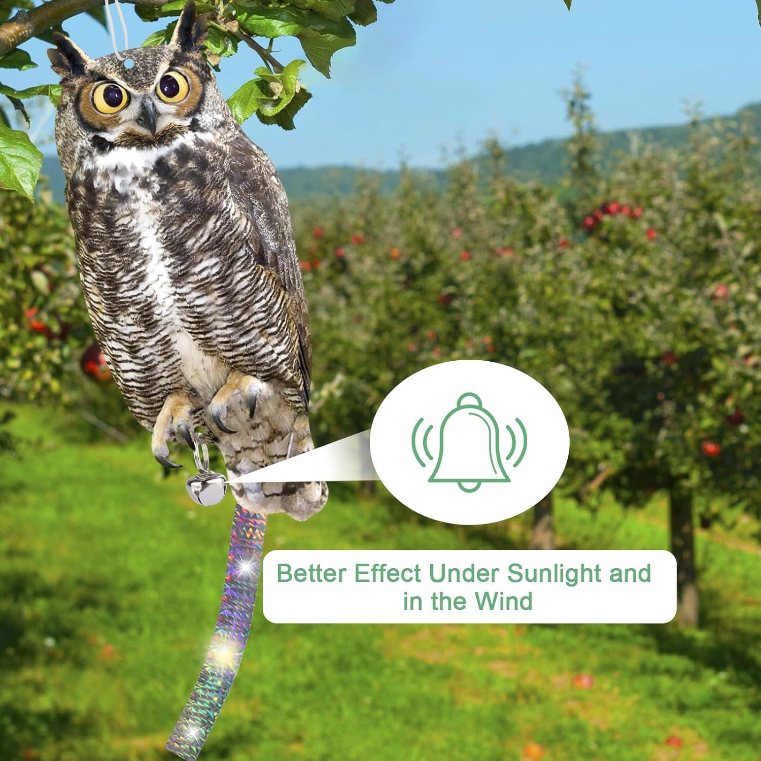 Ahuyentador de Búho Reflectante 3 Piezas Kungfu Mall
