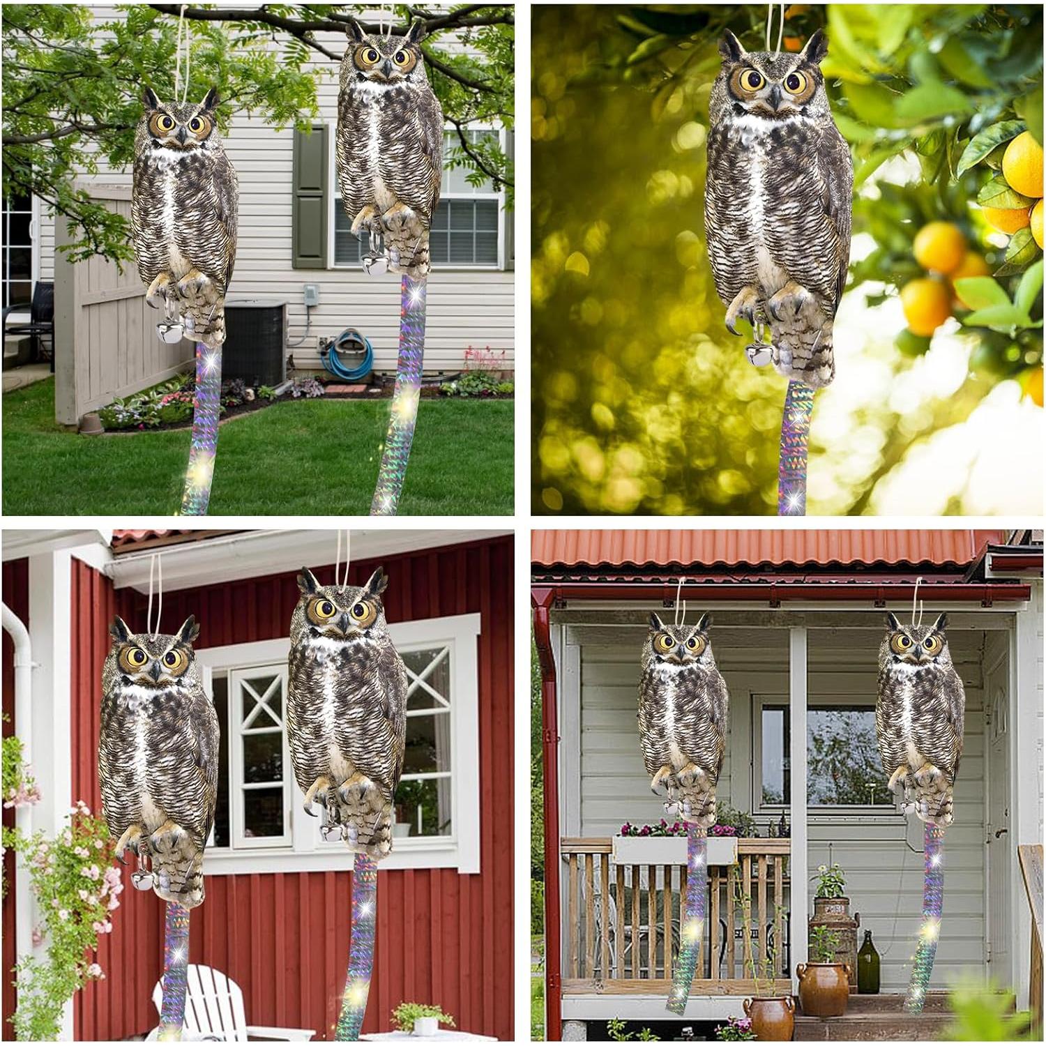 Ahuyentador de Búho Reflectante 3 Piezas Kungfu Mall