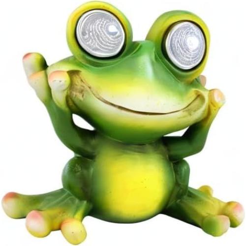 Luz LED Solar Decorativa Rana para Jardín Bo Toys 16.26 cm