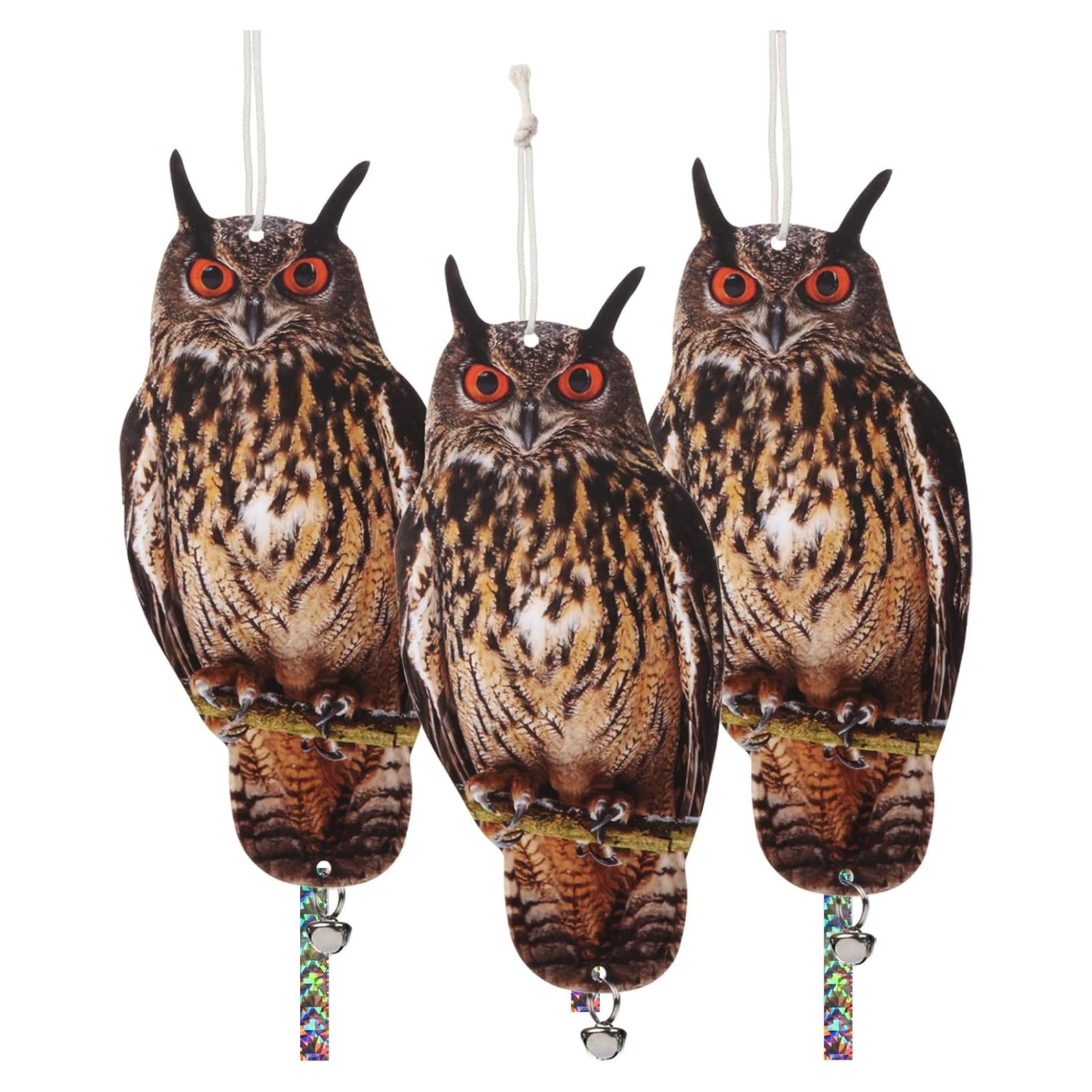 Dispositivos Ahuyentadores de Animales OffiCreative 3PCS Búhos