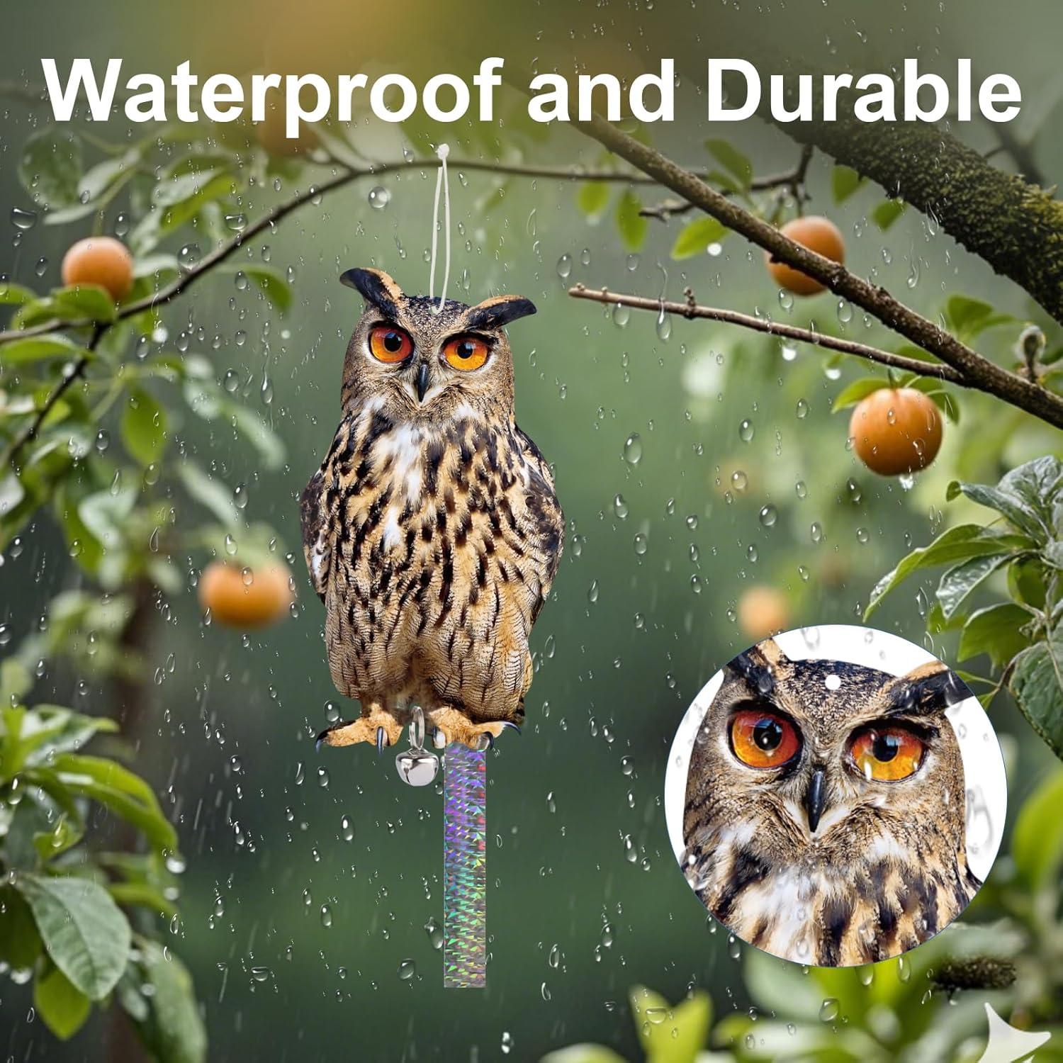 Búhos Falsos para Asustar Palomas Kungfu Mall 3 Pcs