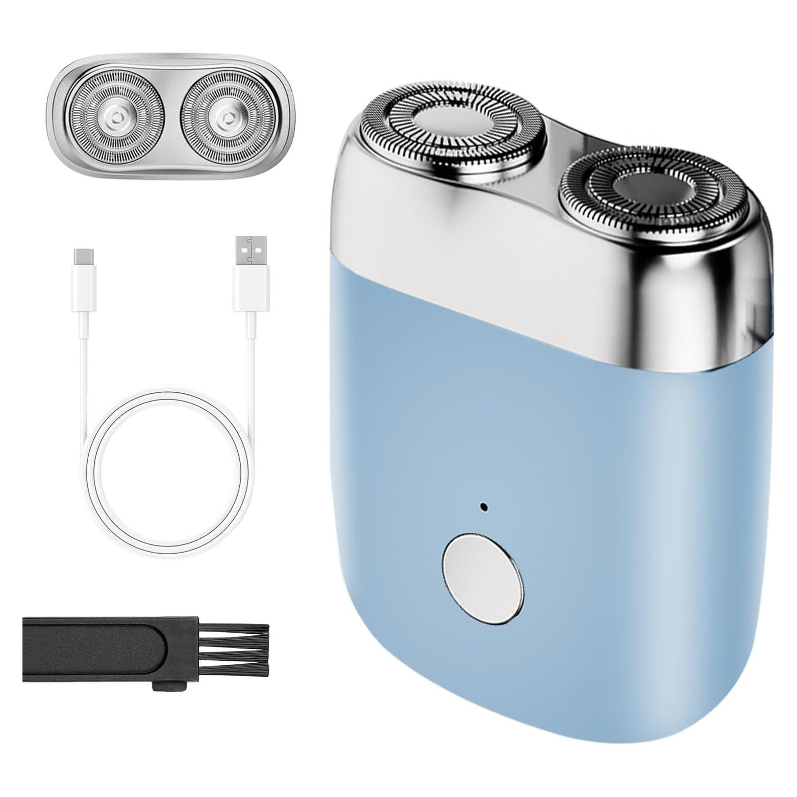 Afeitadora Eléctrica Mini Doble Cabezal Psycat 2025 Portátil