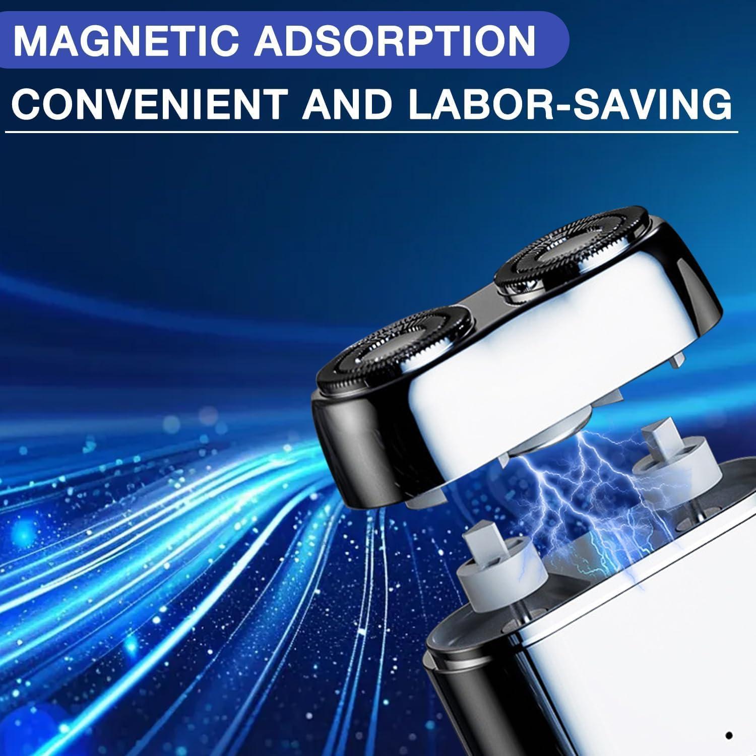 Afeitadora Eléctrica Mini Doble Cabezal Psycat 2025 Portátil