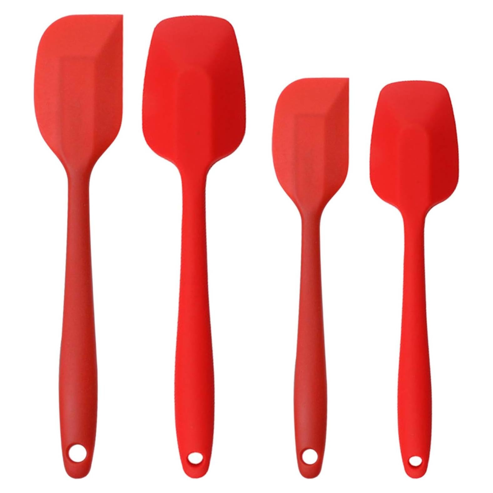 Juego de Espátulas de Silicona MOACC Resistente al Calor Rojo