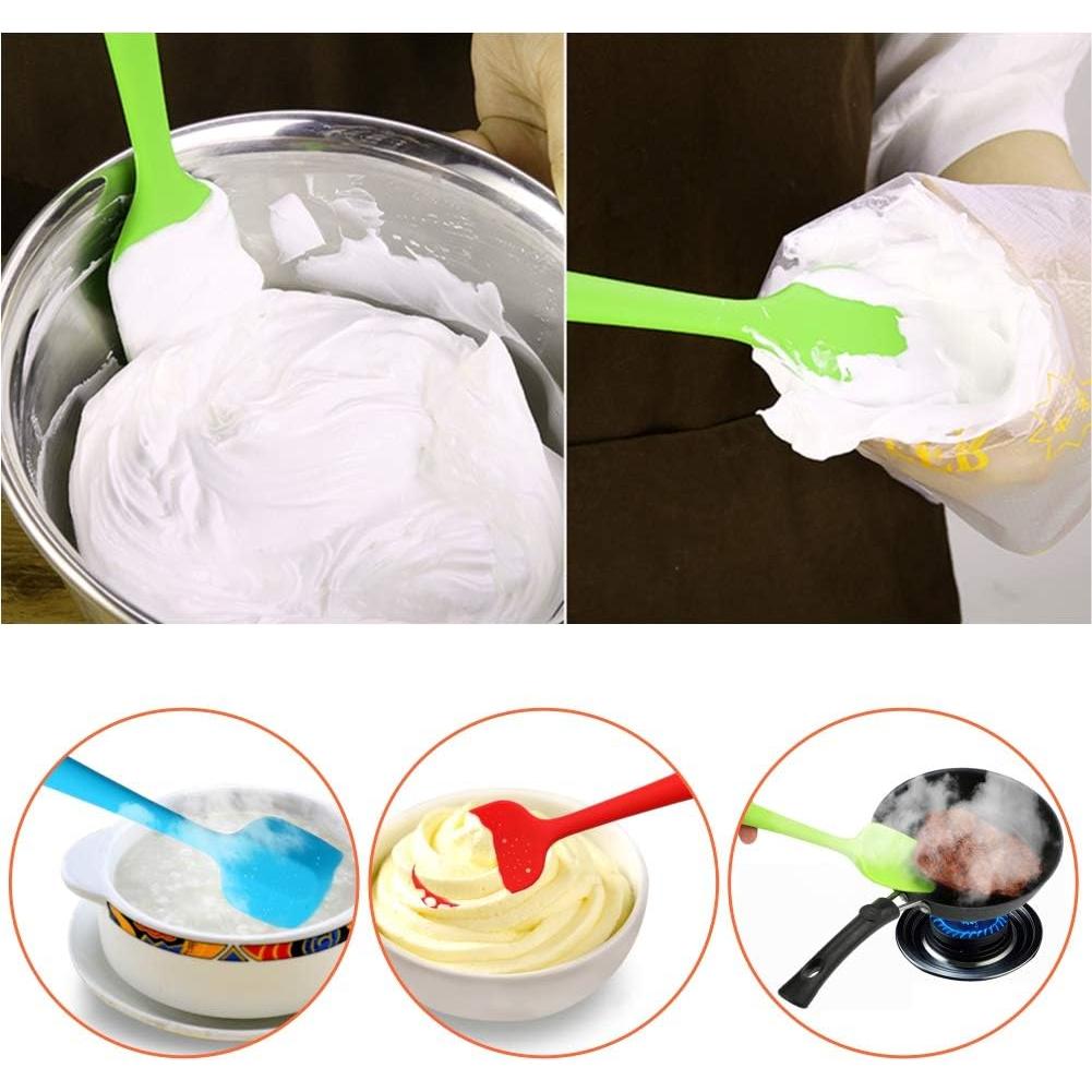 Juego de Espátulas de Silicona MOACC Resistente al Calor Rojo