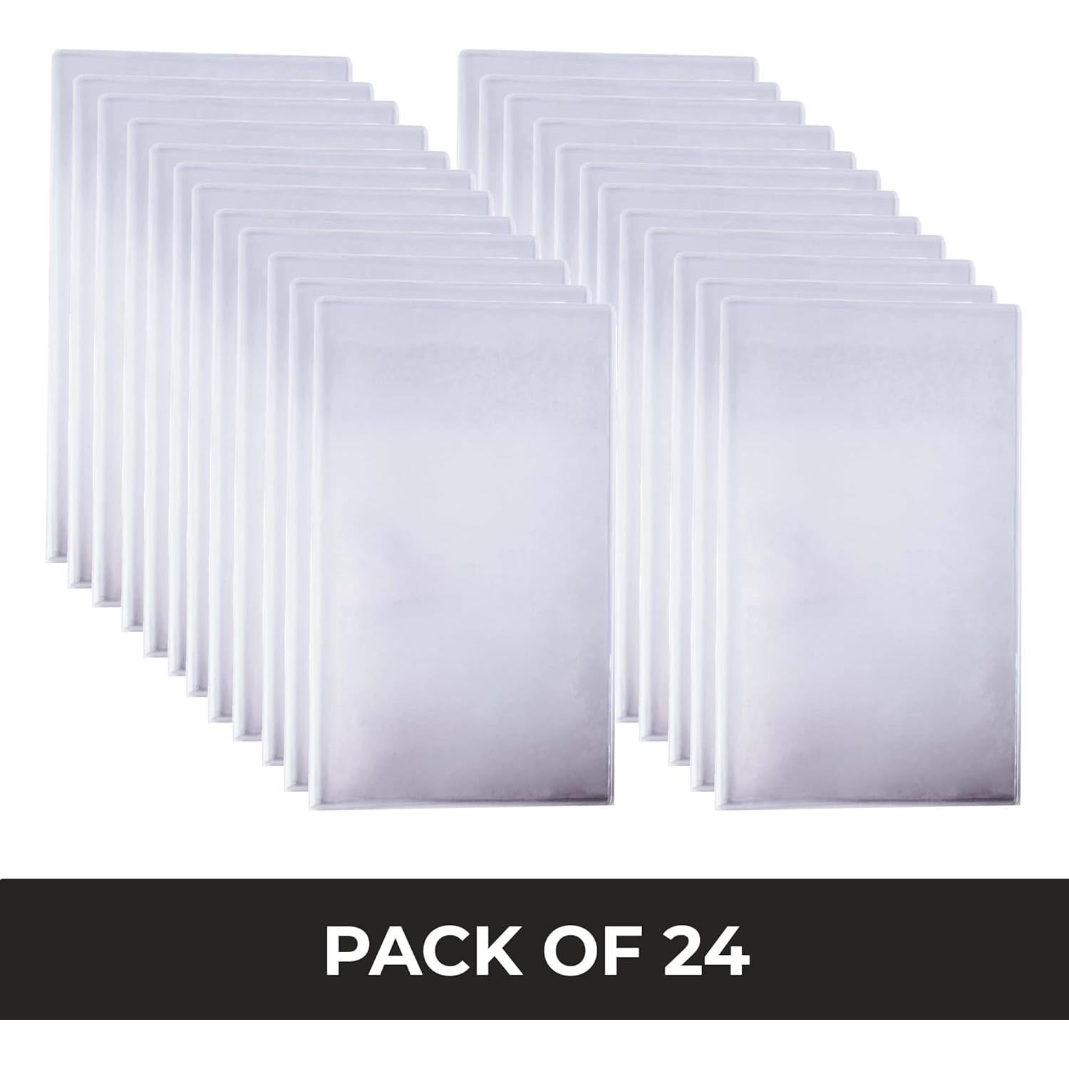 Cubierta de Menú Vinilo Transparente Risch 21.6x35.6 cm Paquete 24