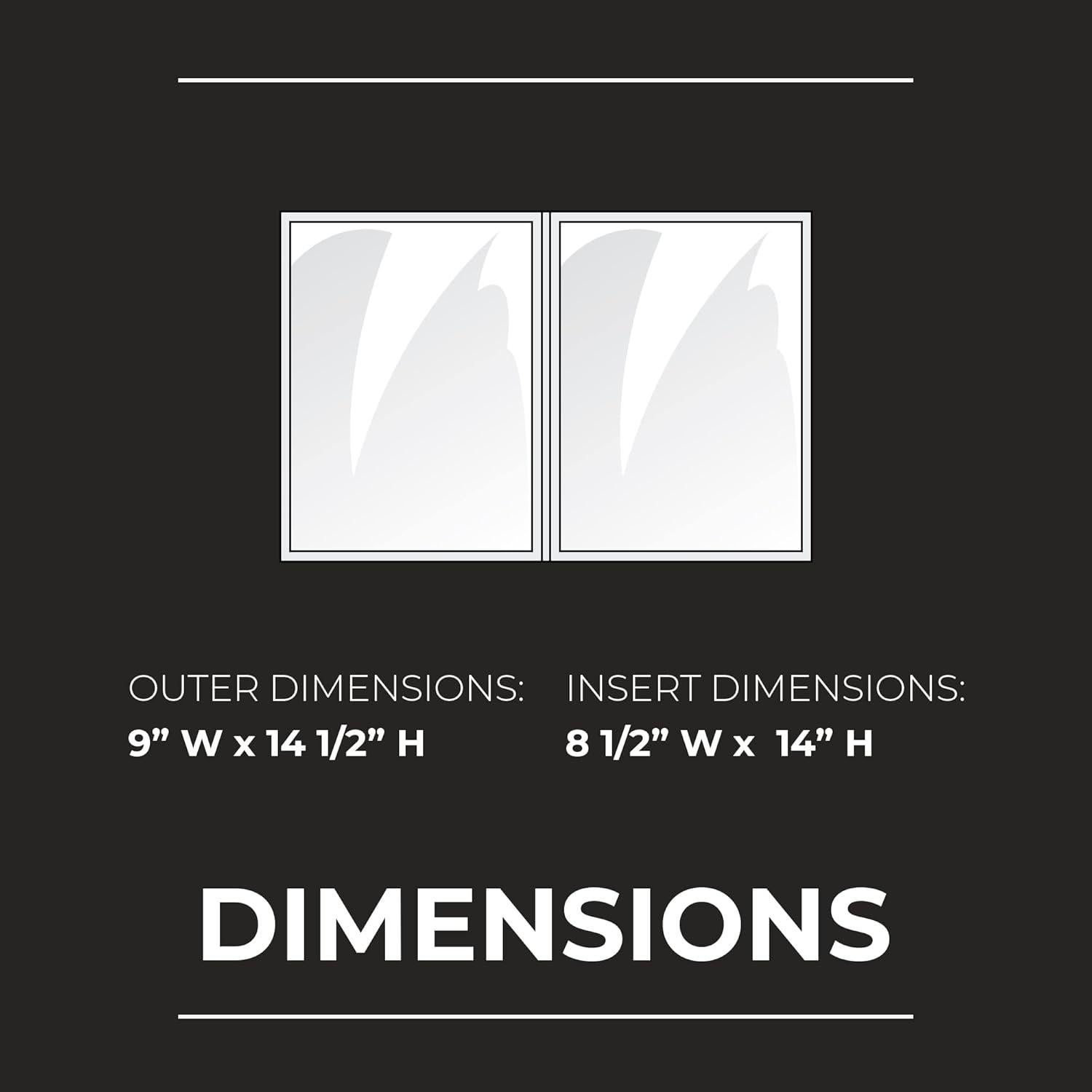 Cubierta de Menú Vinilo Transparente Risch 21.6x35.6 cm Paquete 24