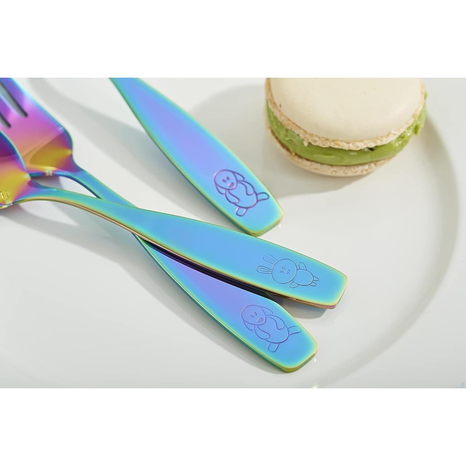 Juego de Cubiertos para Niños ANNOVA Arcoíris 6 Piezas Acero Inoxidable