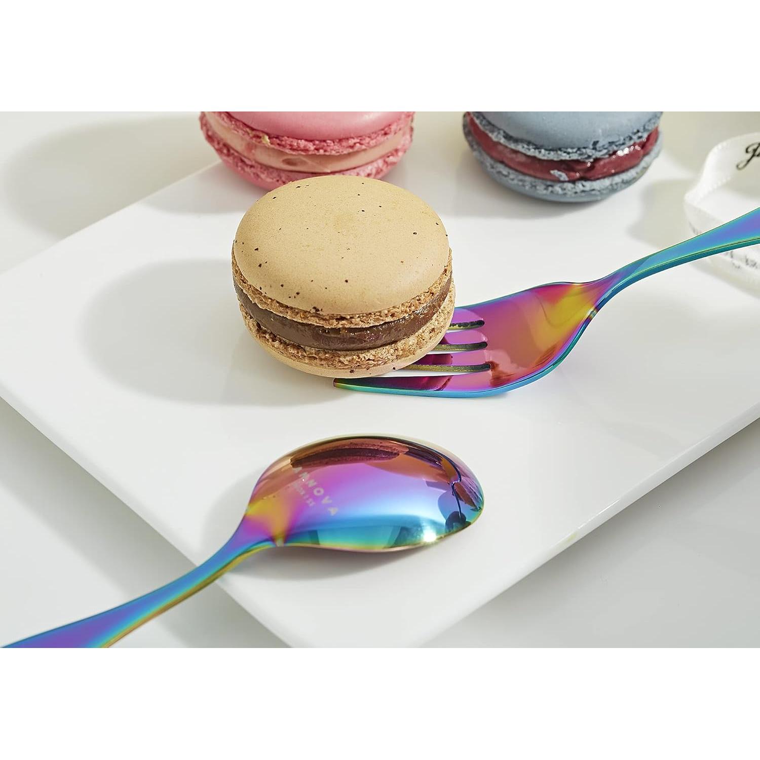 Juego de Cubiertos para Niños ANNOVA Arcoíris 6 Piezas Acero Inoxidable