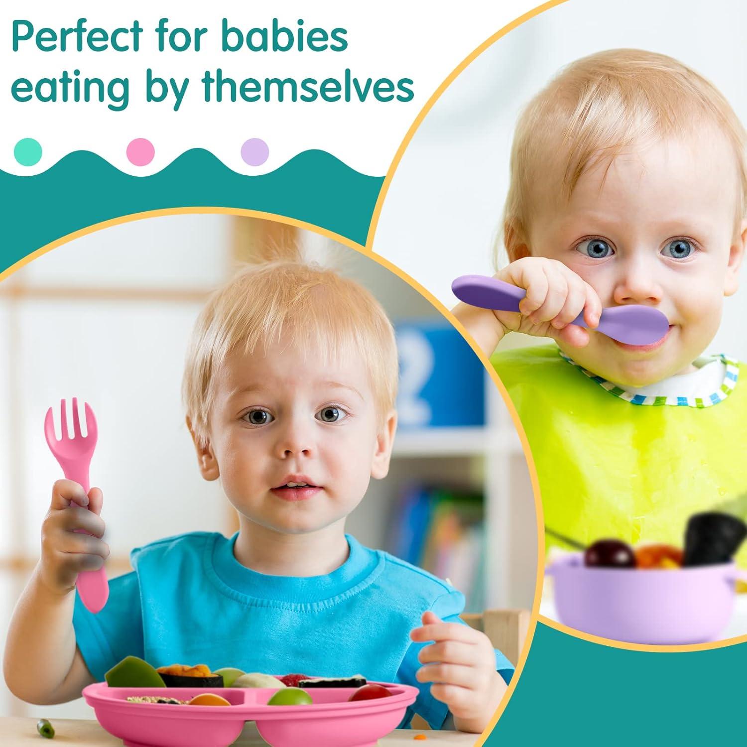 Juego de Tazones y Platos de Silicona Chengu para Bebés