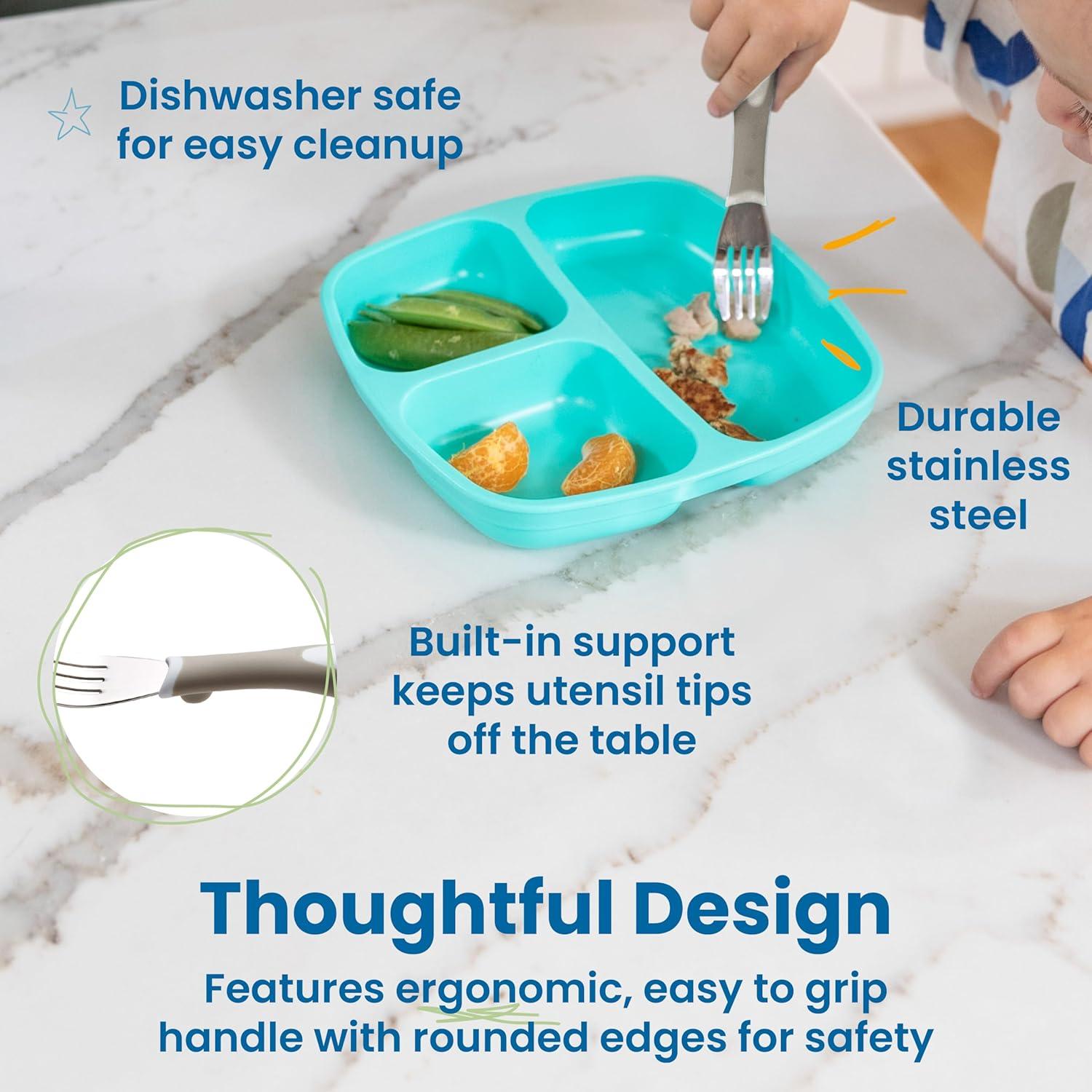 Tenedores para Niños ECR4Kids Mi Primer Compañero 3 Piezas