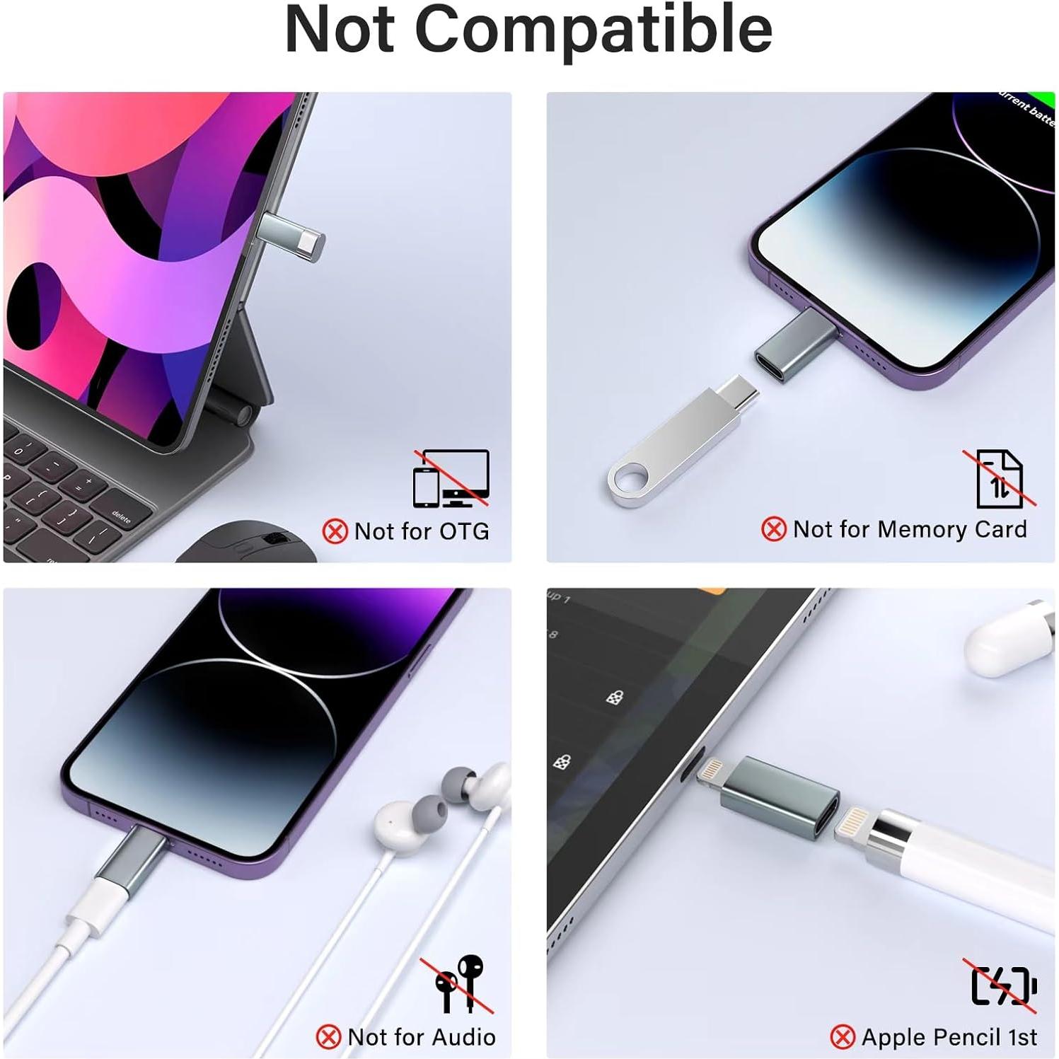 Adaptador USB C a Lightning Thousover 1.8-2.2A Carga Rápida