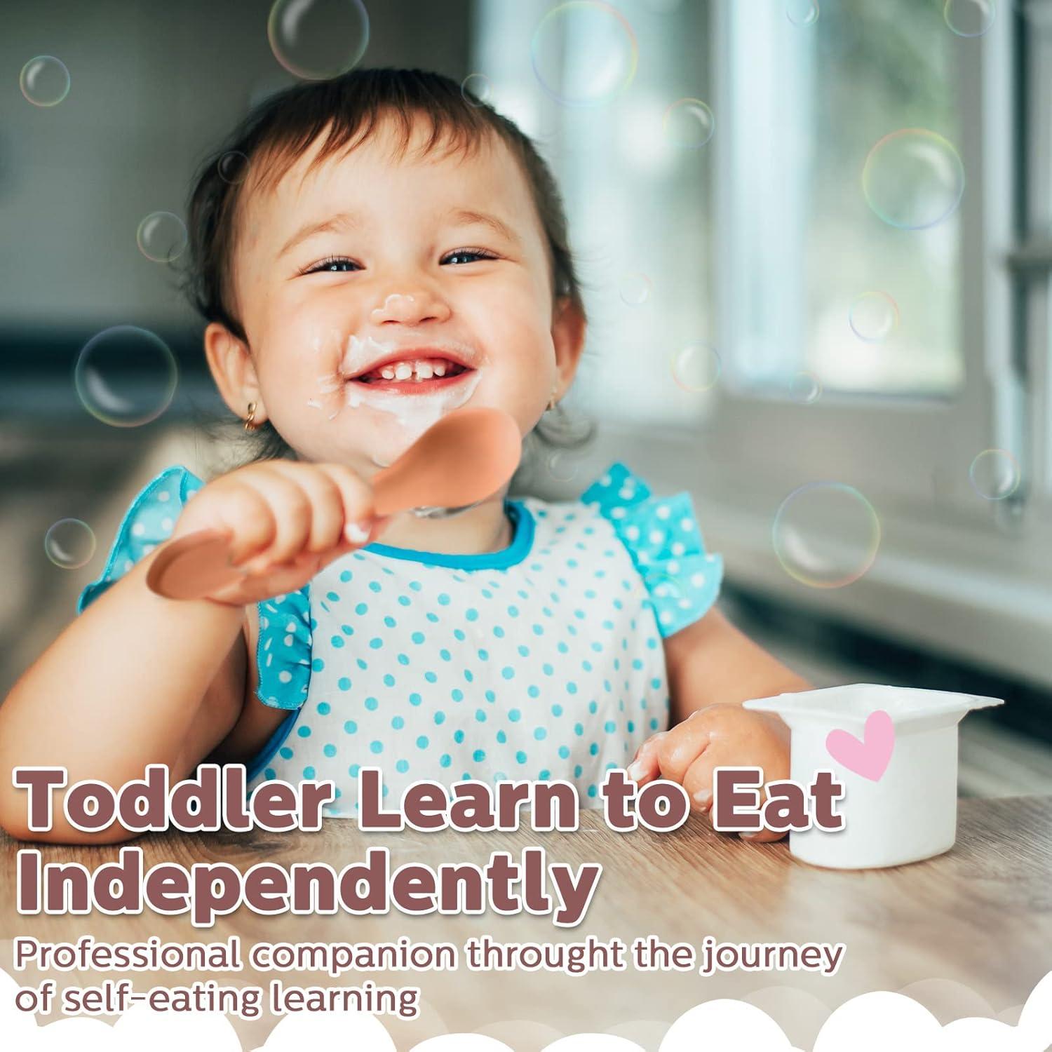 Juego de 10 Utensilios de Silicona Nuenen para Bebés 6+ Meses